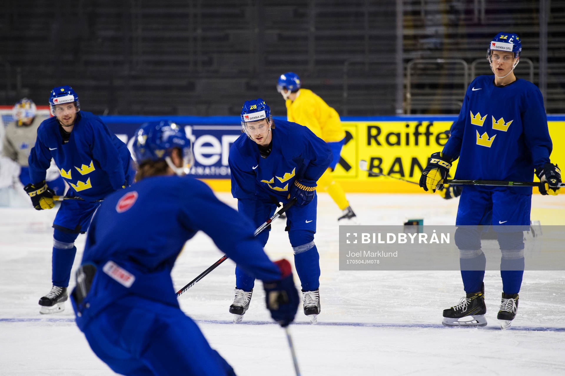 Calle Rosén, Elias Lindholm och Joel Eriksson Ek