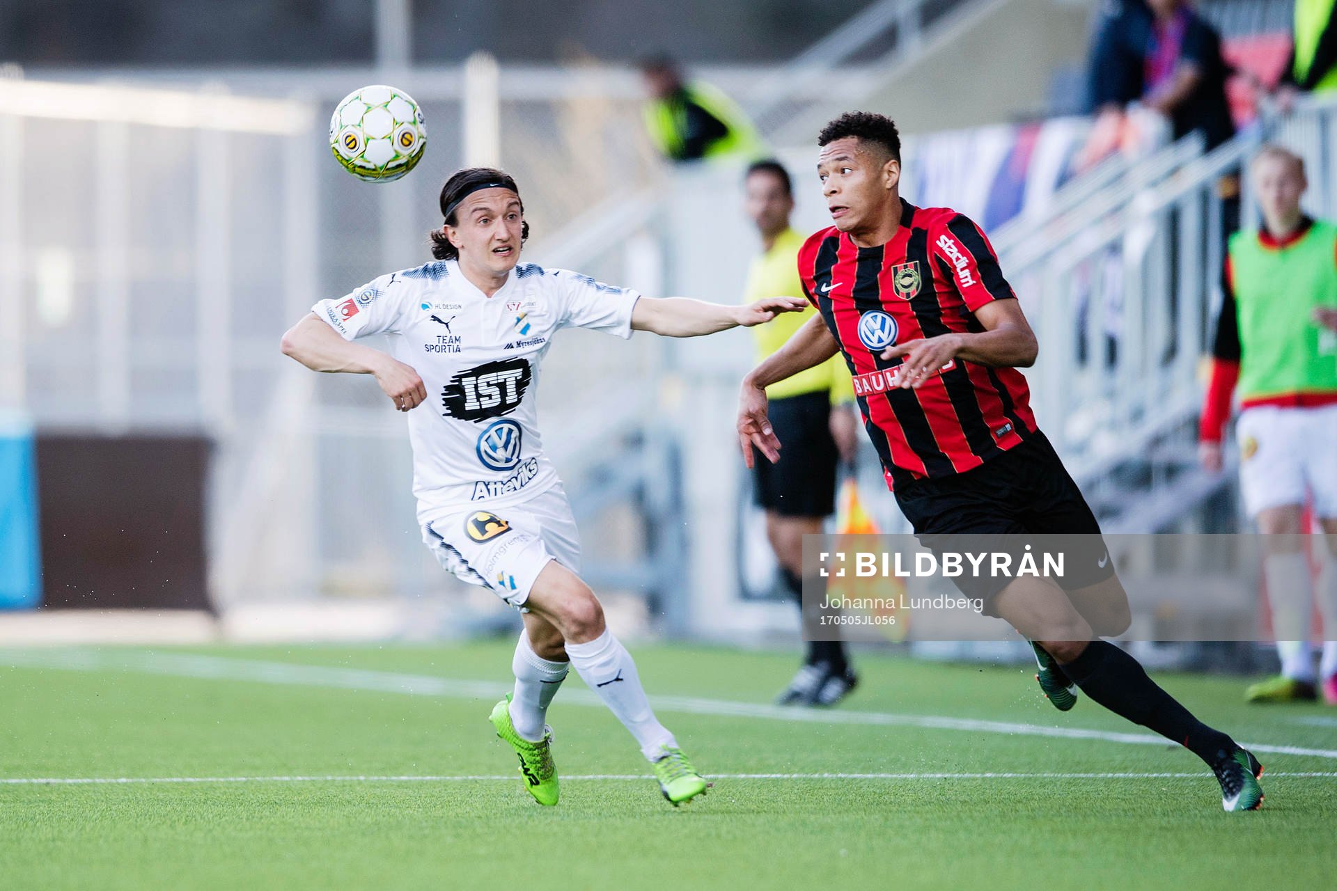 Brommapojkarnas Kevin Kabran och Östers Mattias Pavic