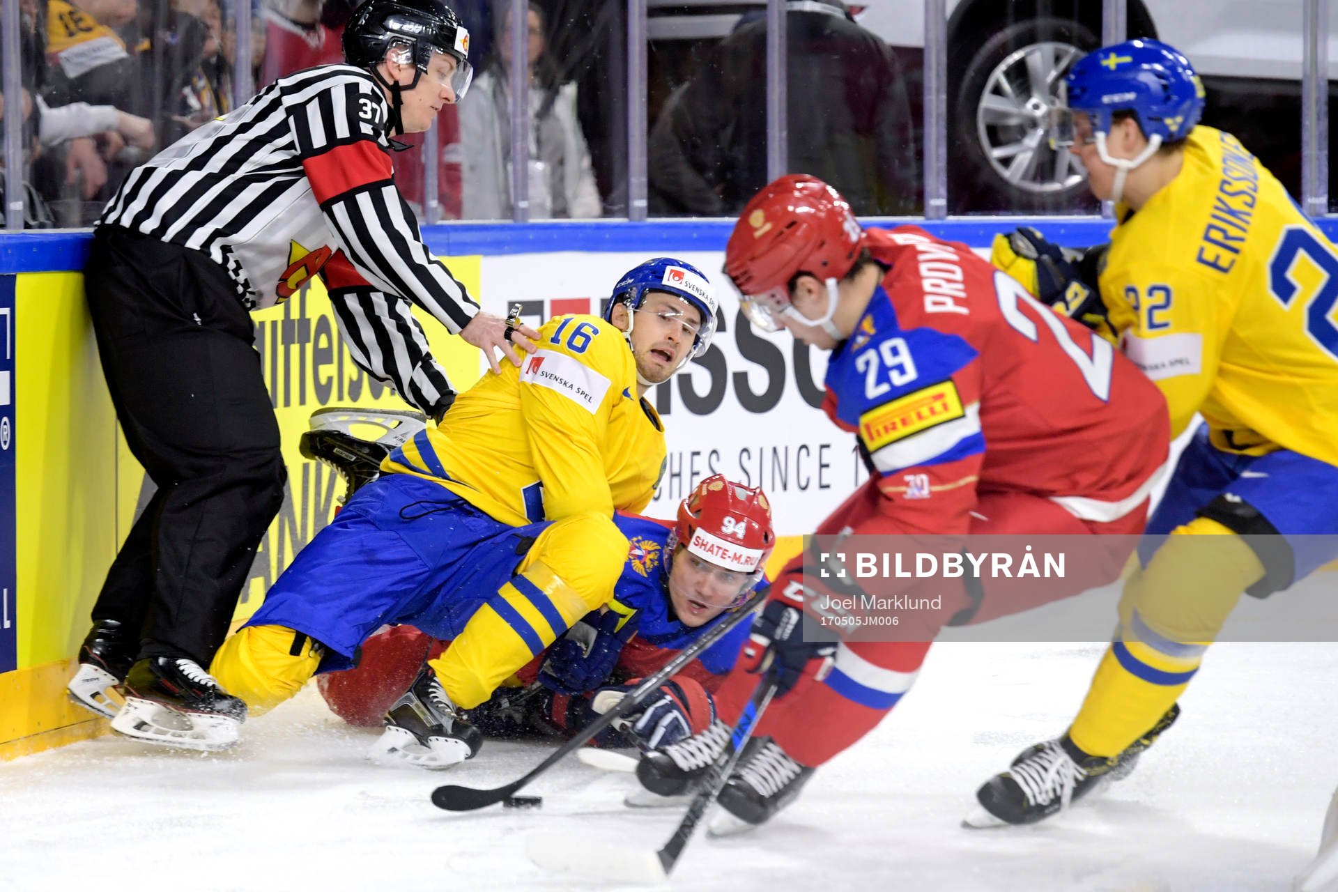 Sveriges Marcus Krüger och Rysslands Andrei Mironov och