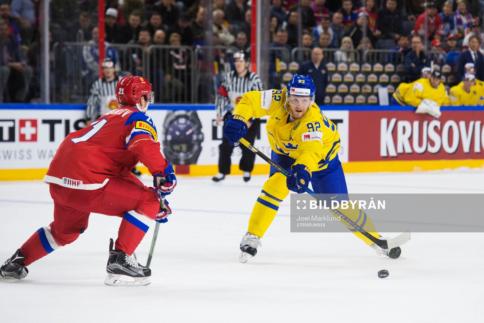 Rysslands Alexander Barabanov utmanas av Sveriges Gabriel