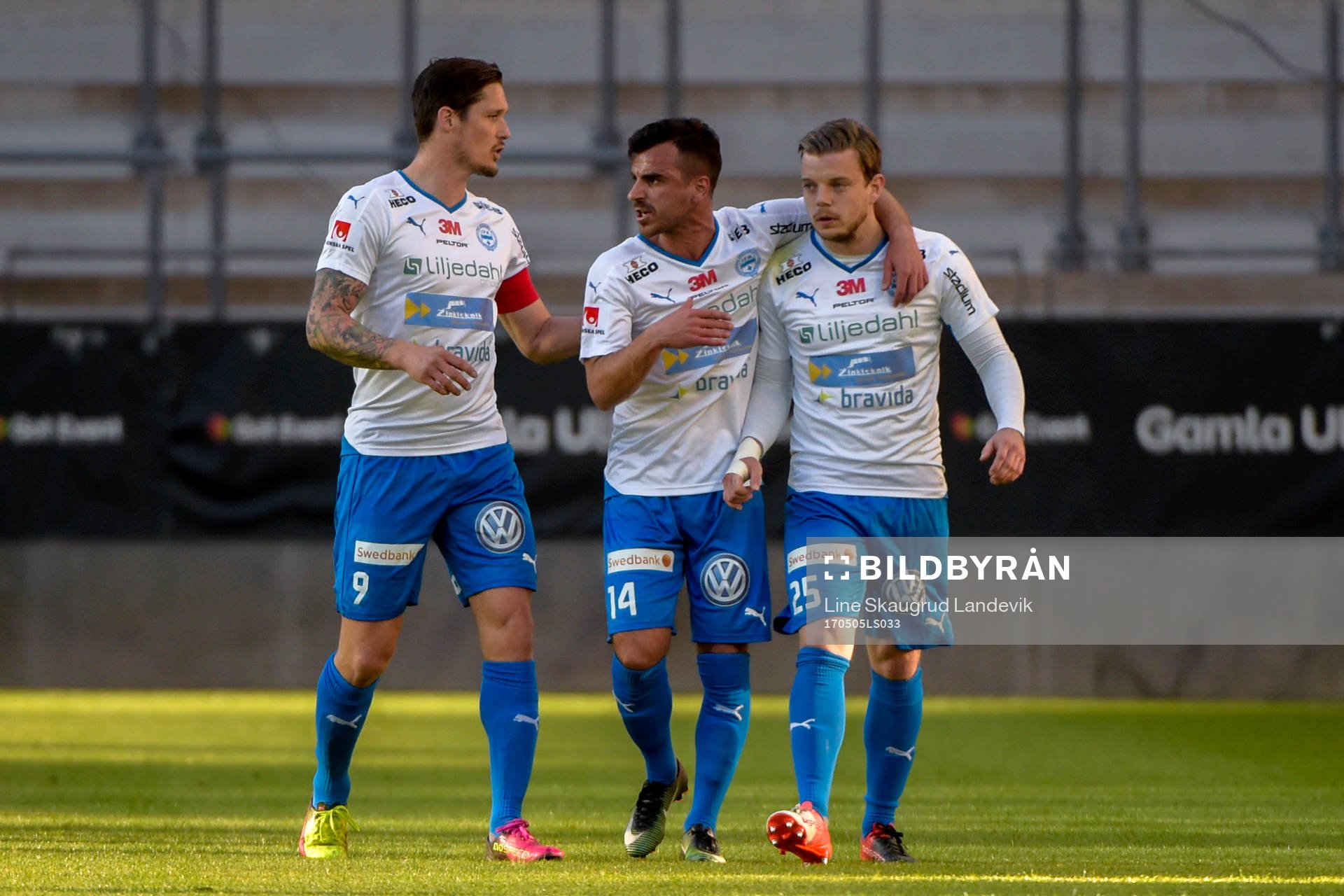 Värnamos Pär Cederqvist, Liridon Silka och Victor Nilsson