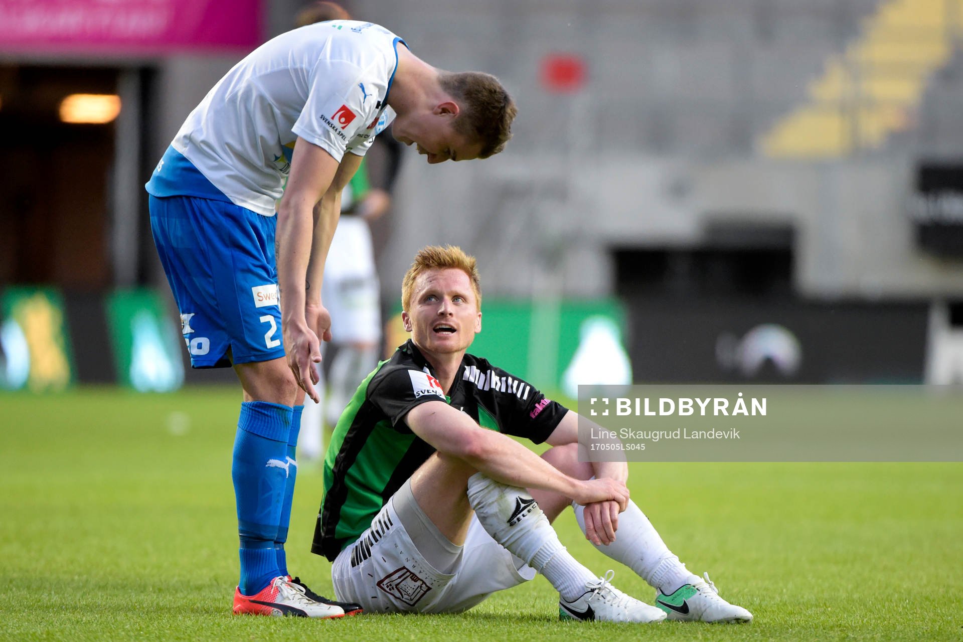 Värnamos Fredrik Lundgren och GAIS Dan Keat