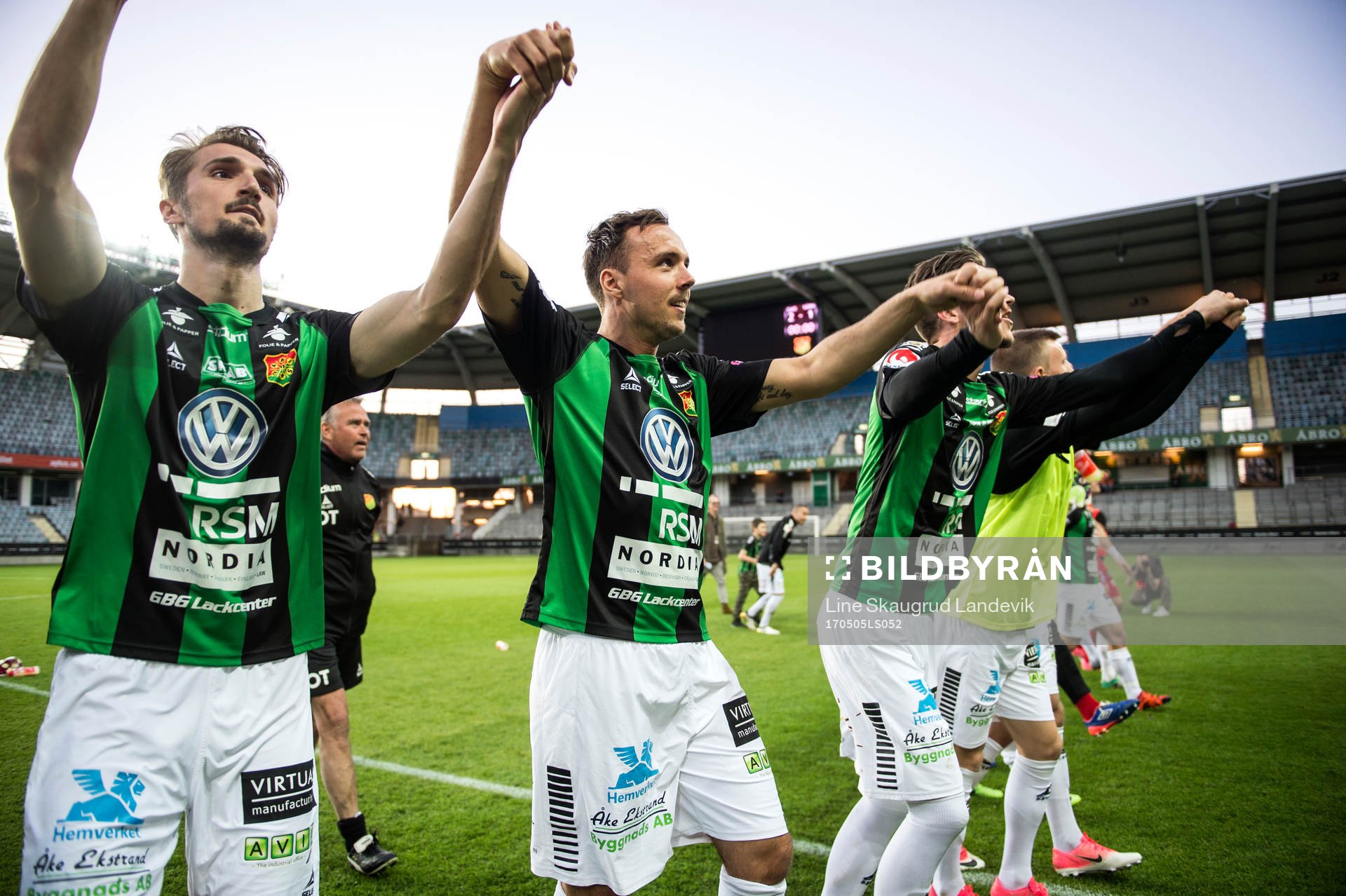 GAIS Dardan Rexhepi Sebastian Möller jublar