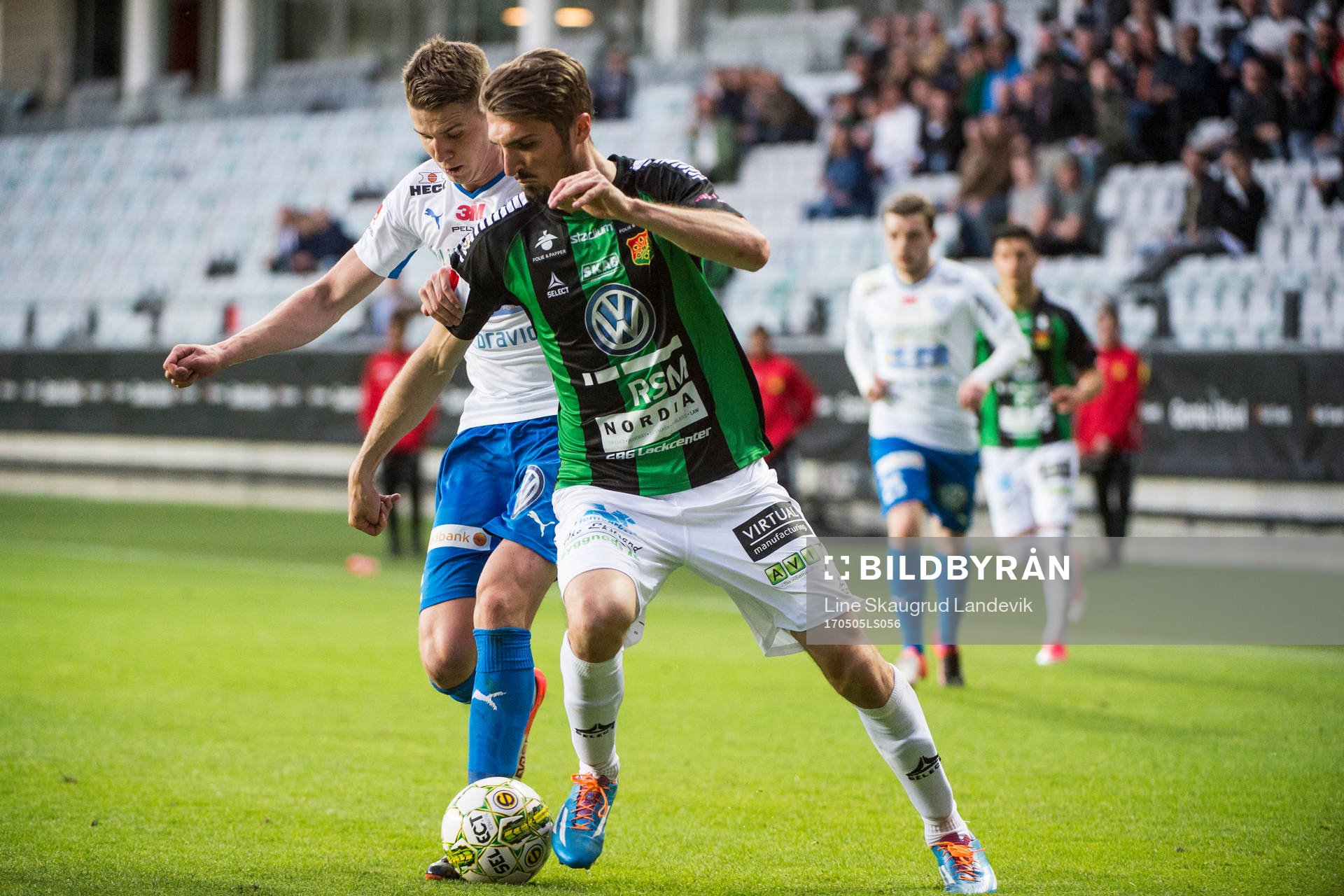 Värnamos Fredrik Lundgren och GAIS Dardan Rexhepi