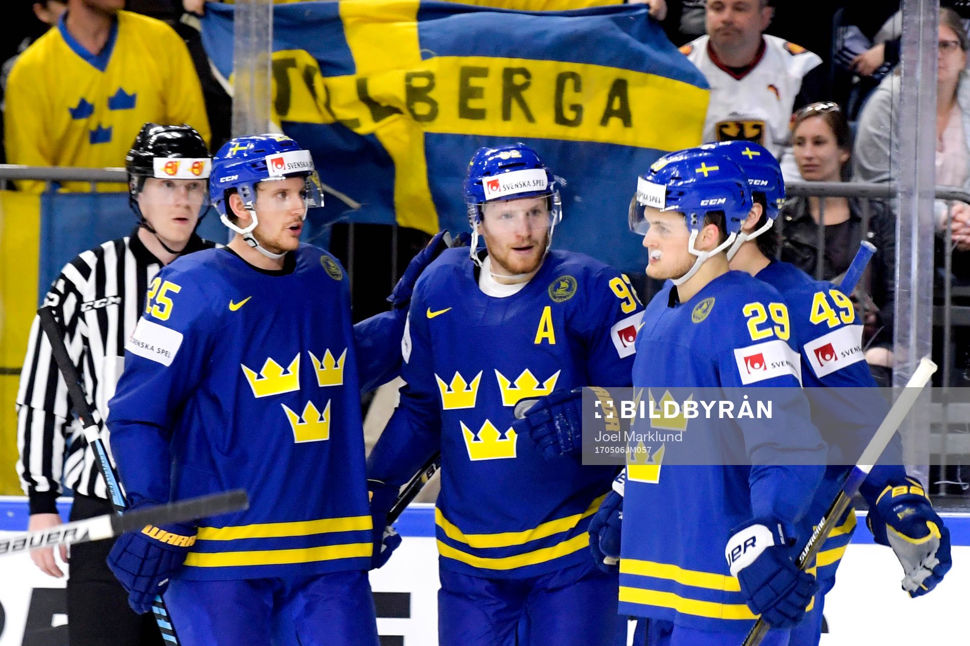 Sveriges Jonas Brodin, Gabriel Landeskog, William Nylander