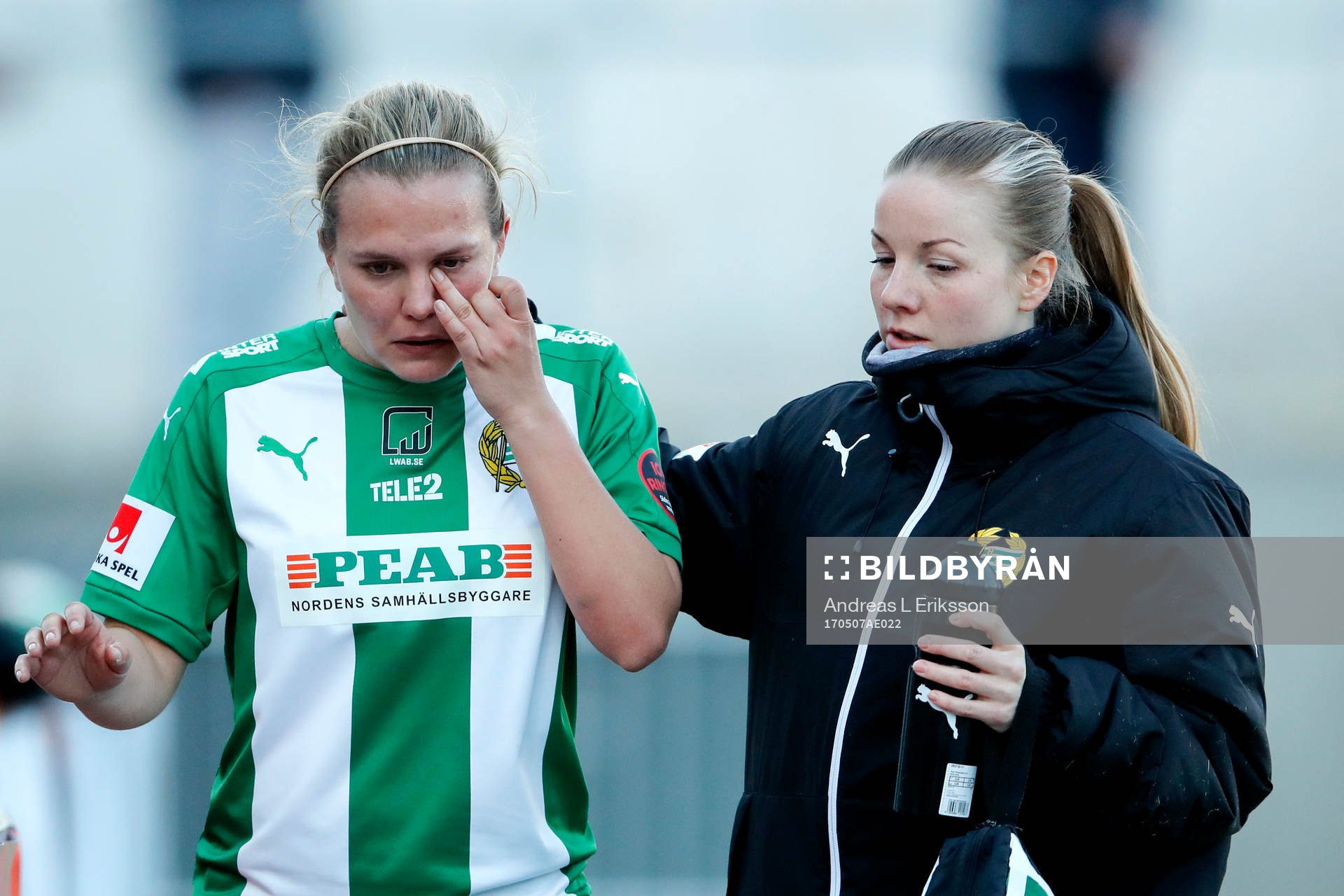 Hammarbys Frida Sjöberg kliver av skadad