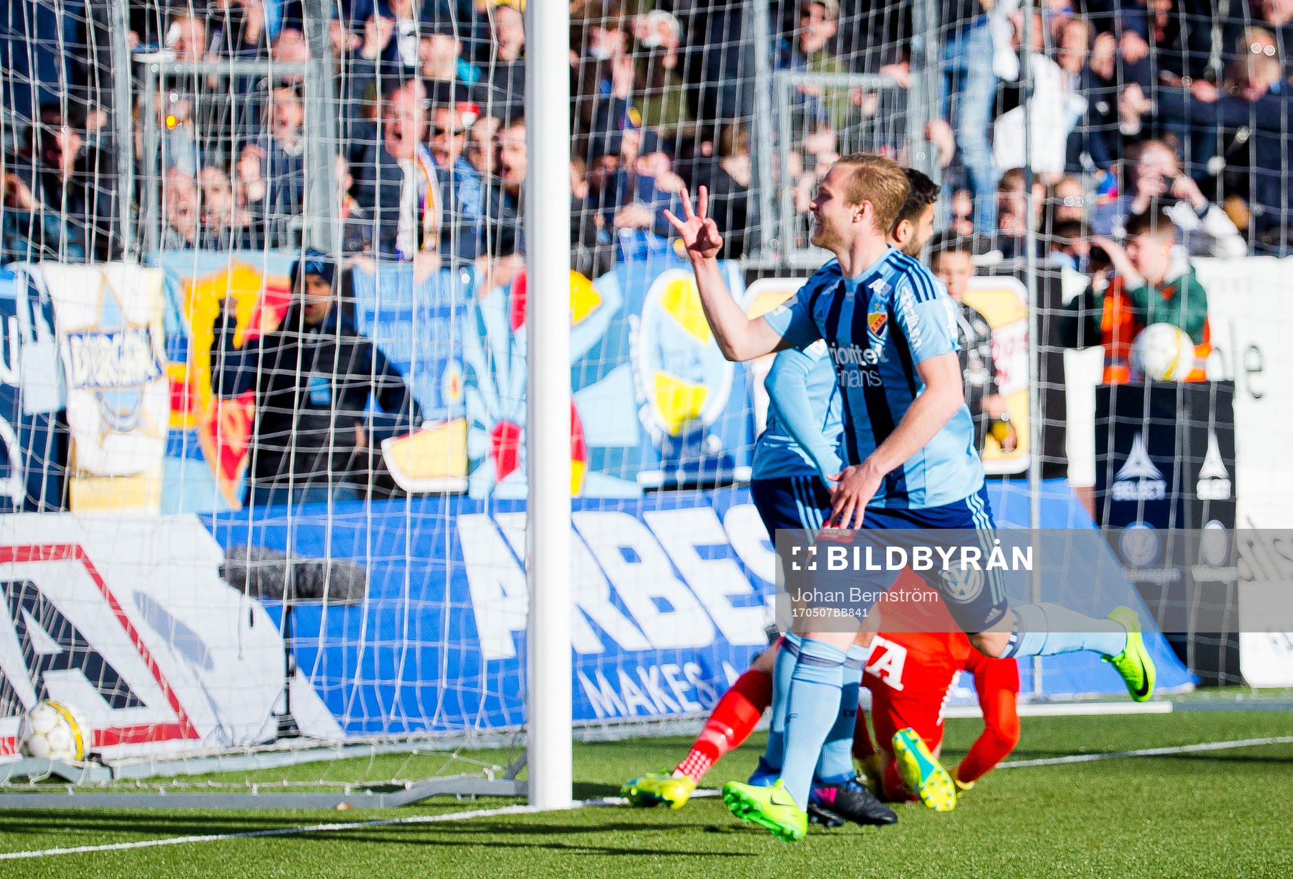 Djurgårdens Gustav Engvall gör 0-3 och gör därmed