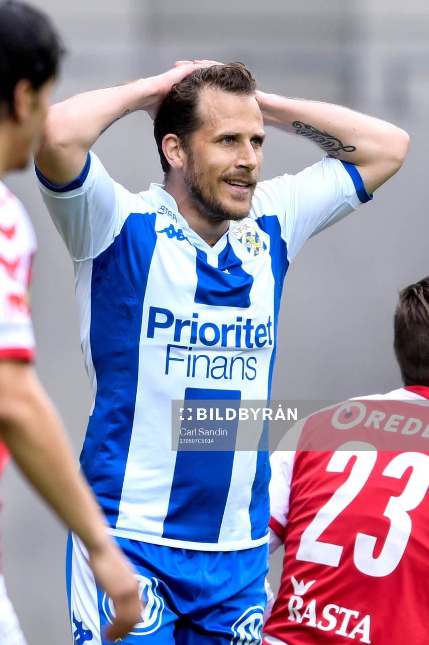 IFK Göteborgs Tobias Hysen deppar