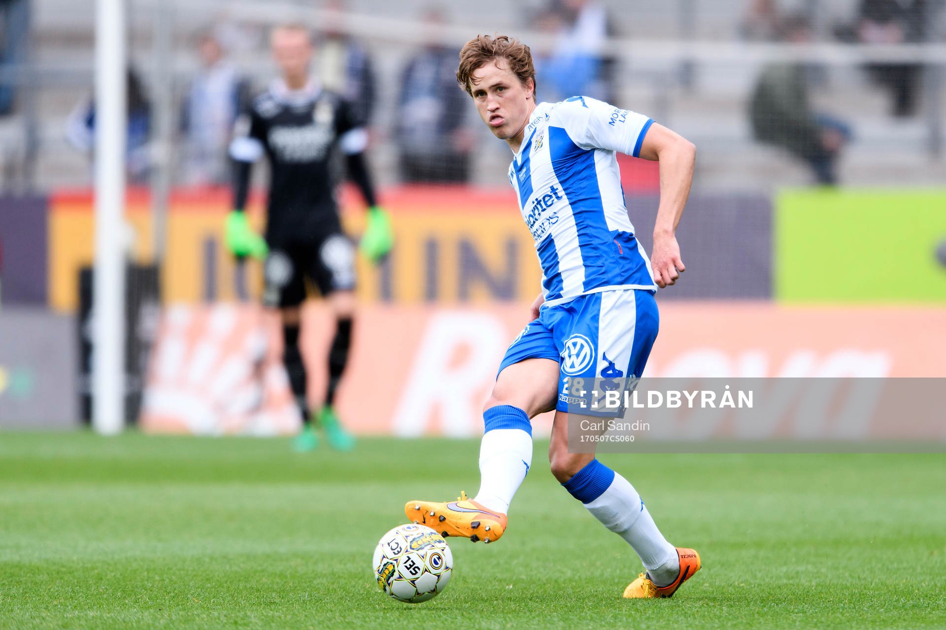 IFK Göteborgs Thomas Rogne under fotbollsmatchen i Allsvenskan mellan IFK Göteborg och Kalmar den 7 maj 2017 i Göteborg.
