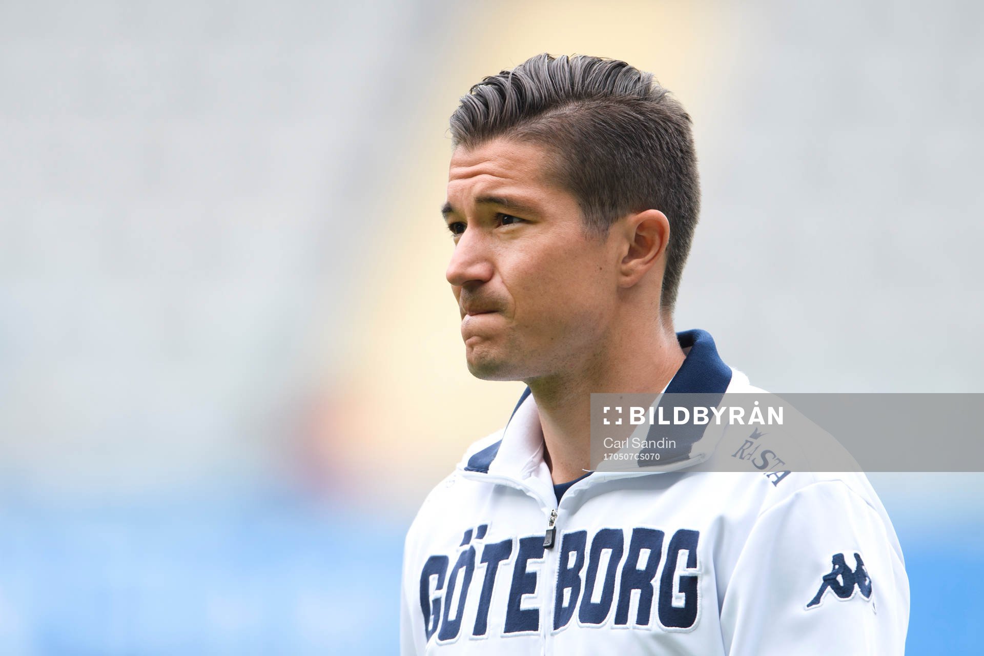 IFK Göteborgs David Boo Wiklander innan fotbollsmatchen i