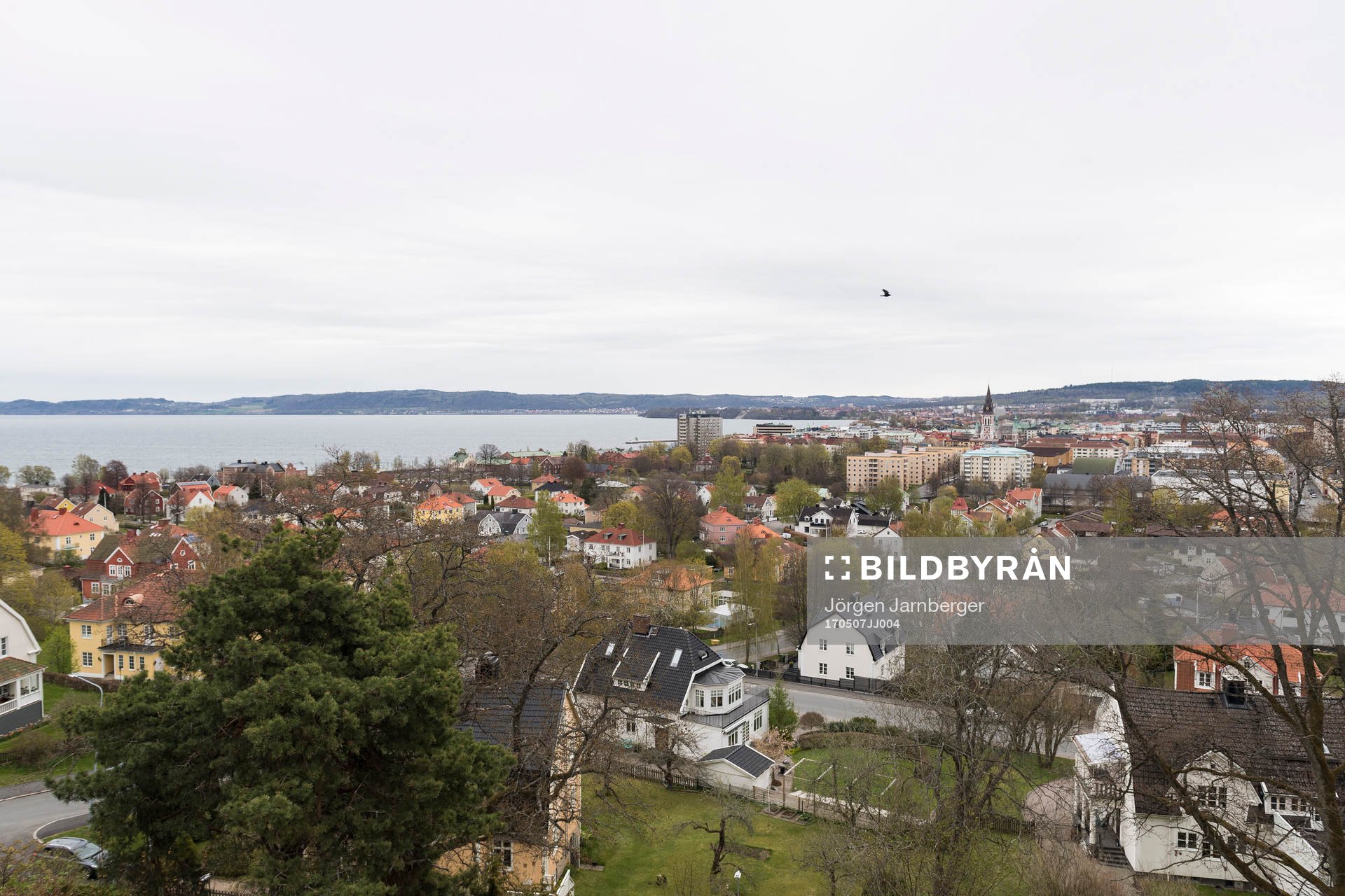 Utsikt över Jönköping från Stadsparksvallen