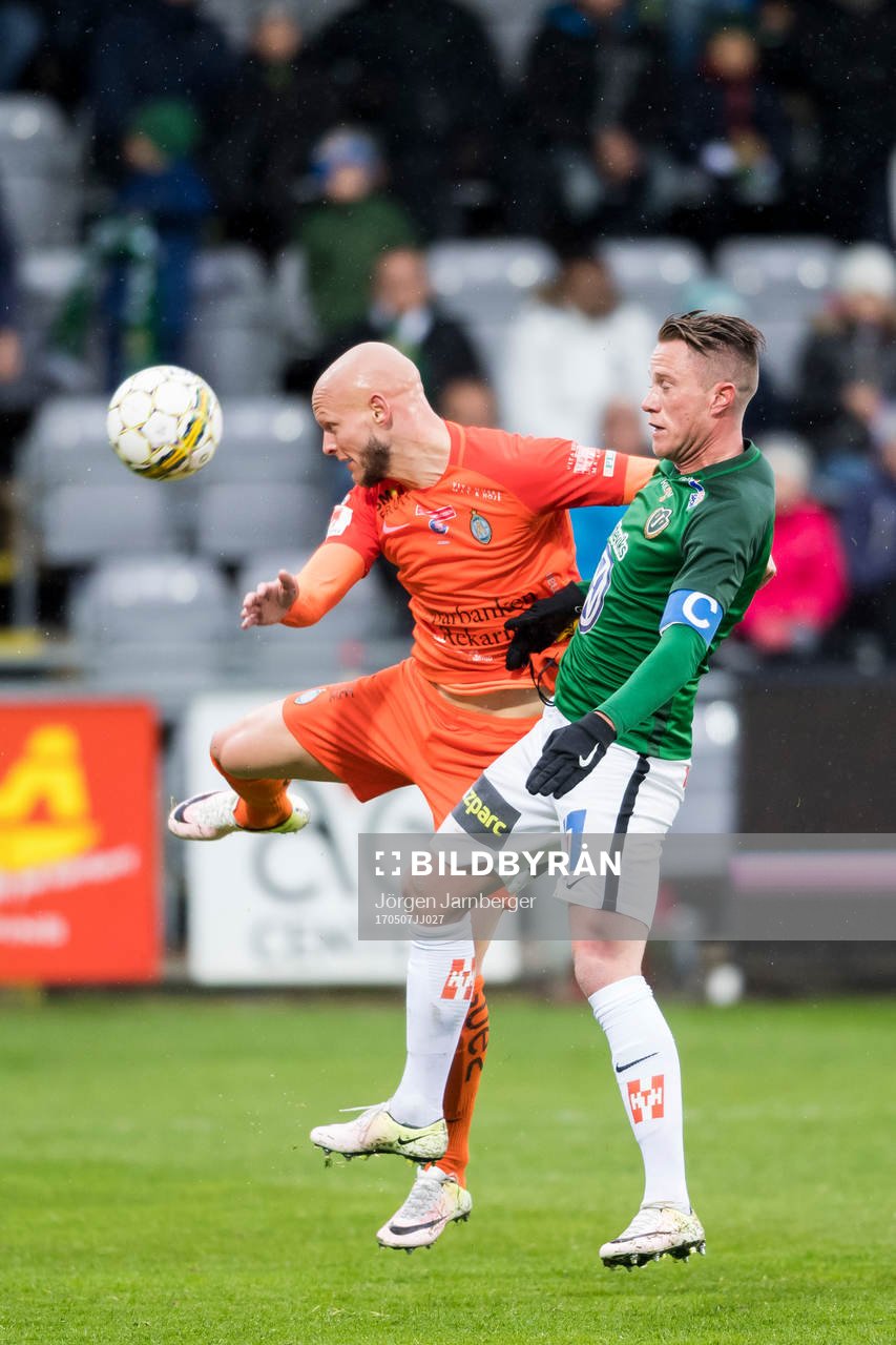 AFC Eskilstunas Zourab Tsisaridze och Jönköpings Tommy