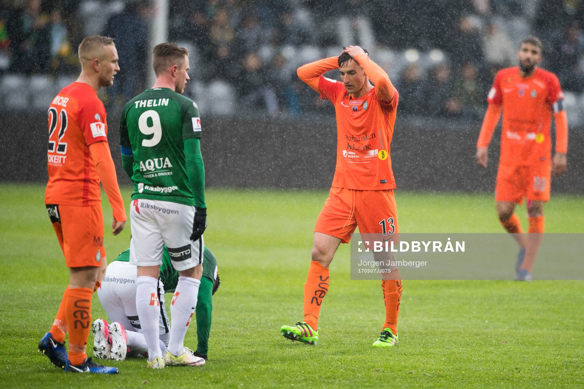 under fotbollsmatchen i Allsvenskan mellan Jönköping och