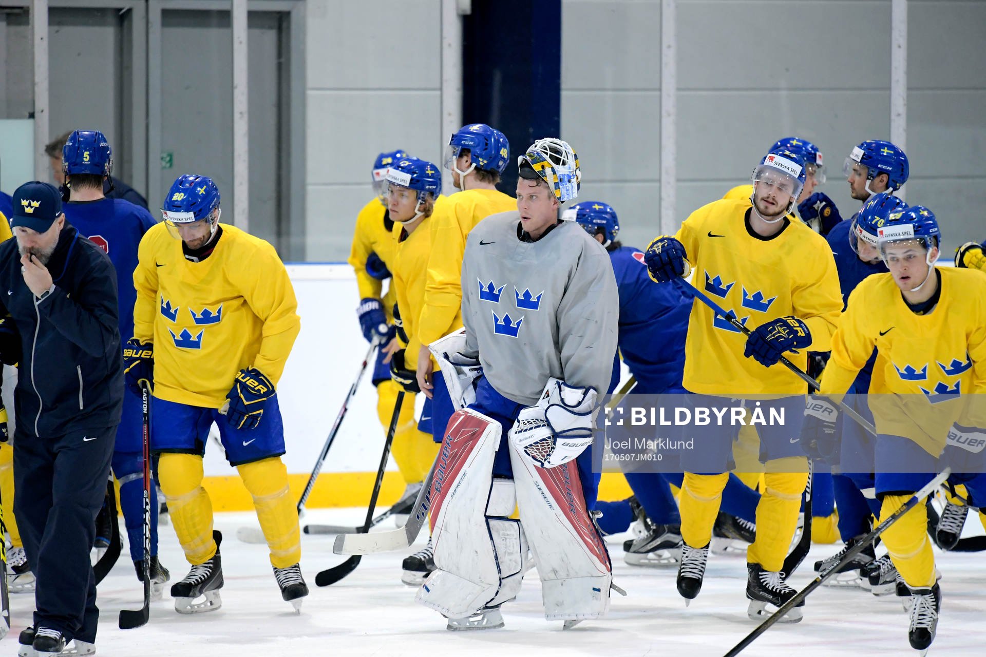 målvakt Viktor Fasth på Sveriges ishockeylandslags