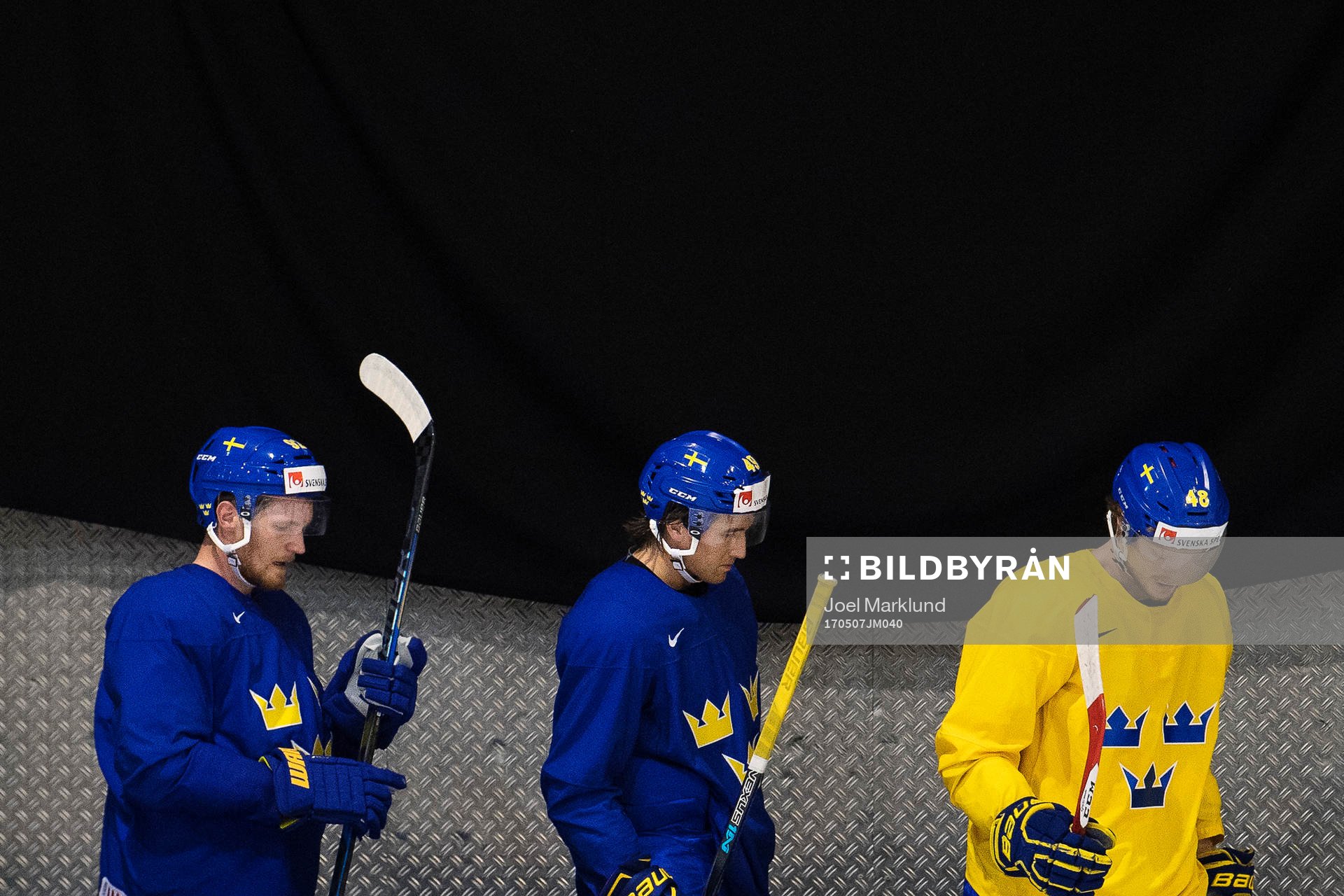 Gabriel Landeskog, Victor Rask och Carl Klingberg på