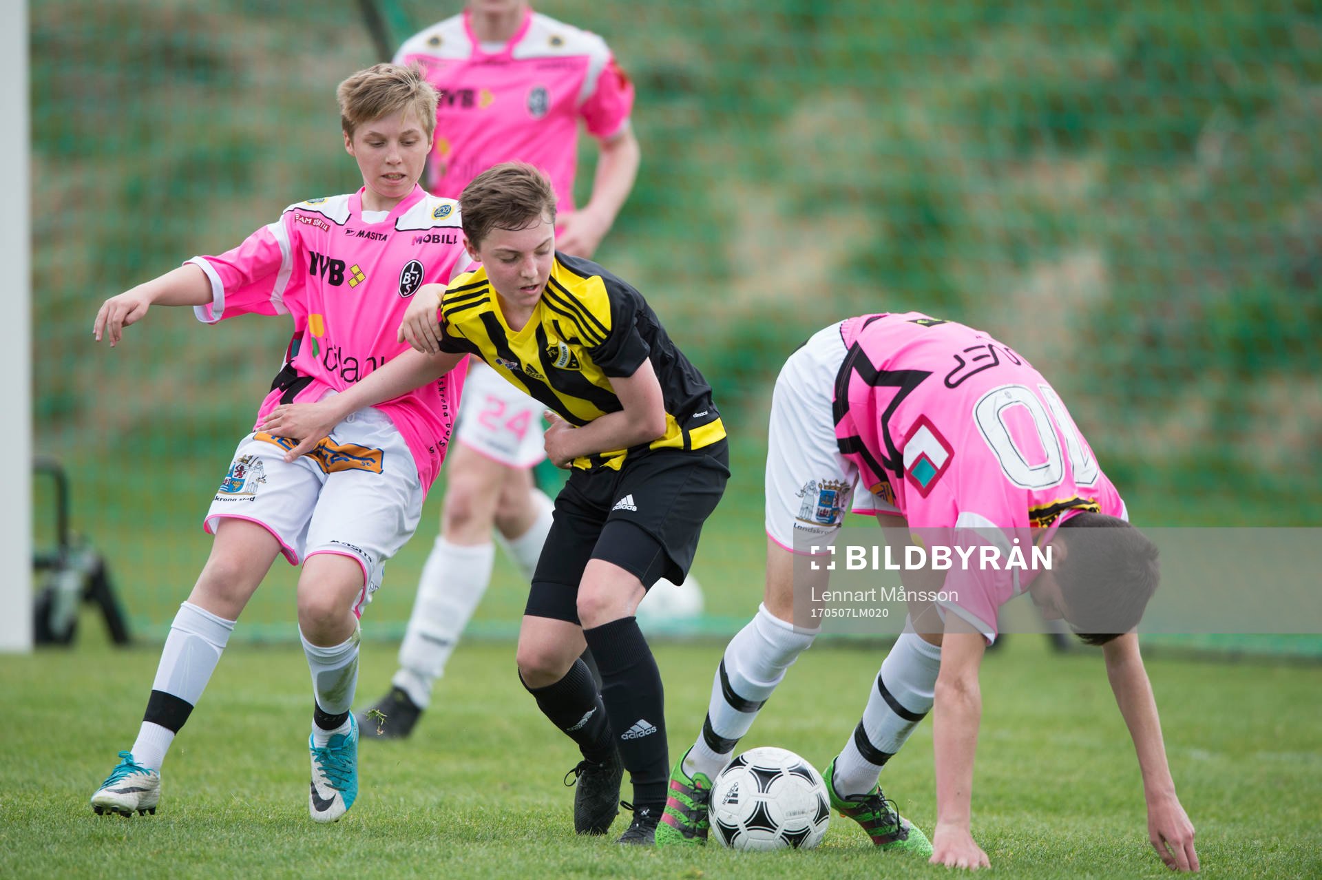 IFK Hässleholms William Andersson i matchen pojkar födda