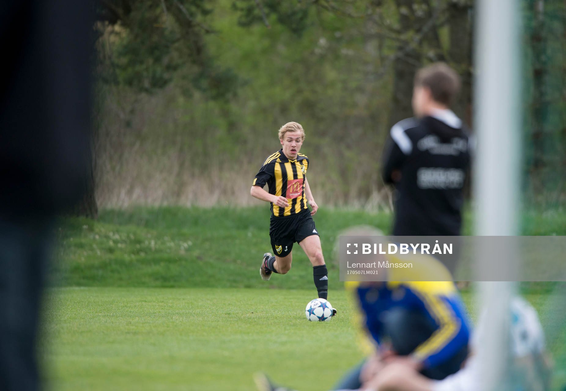 IFK Hässleholms Oskar Lindgren i matchen för juniorer