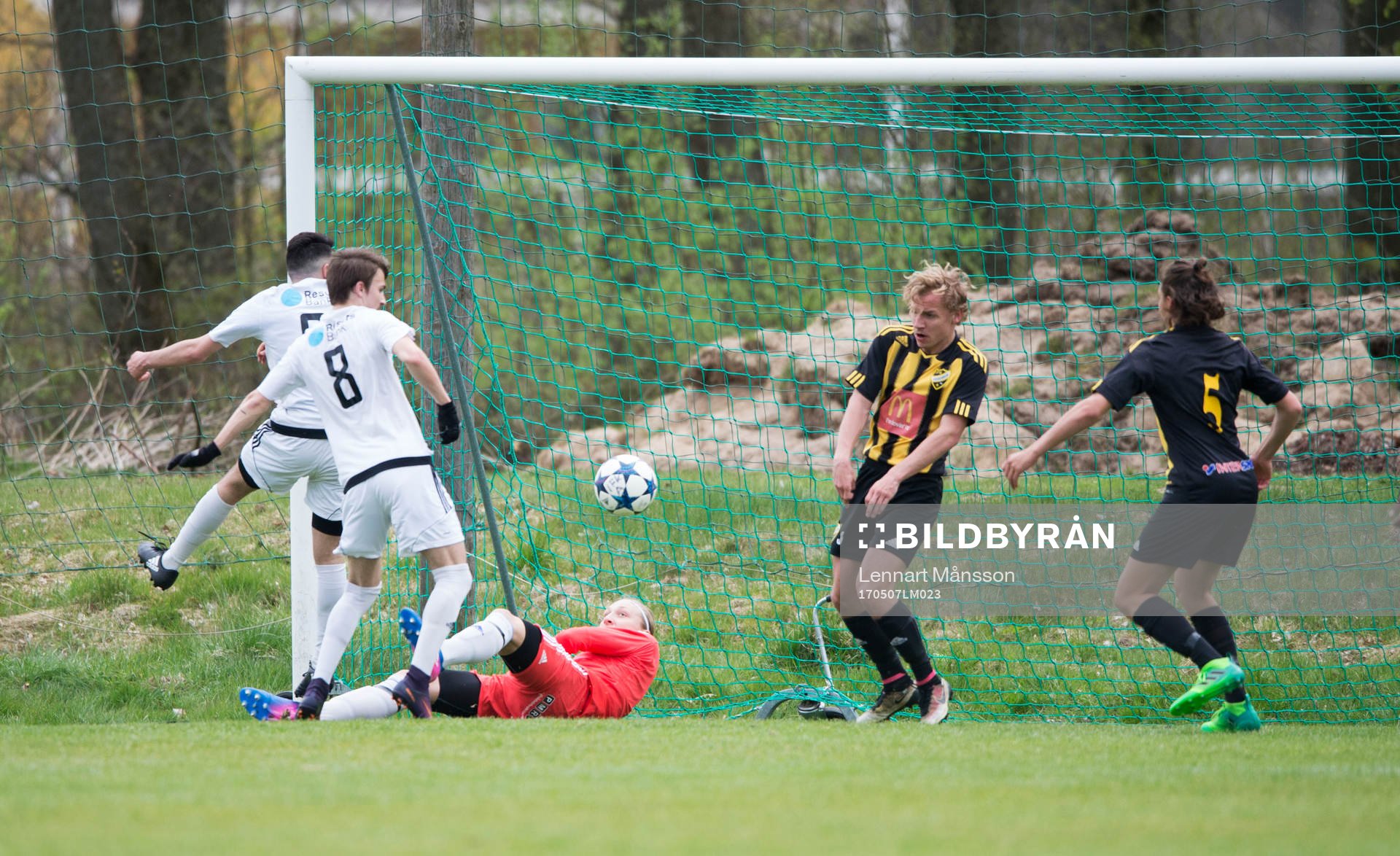 IFK Hässleholms målvakt Carl Lindahl-Persson i matchen