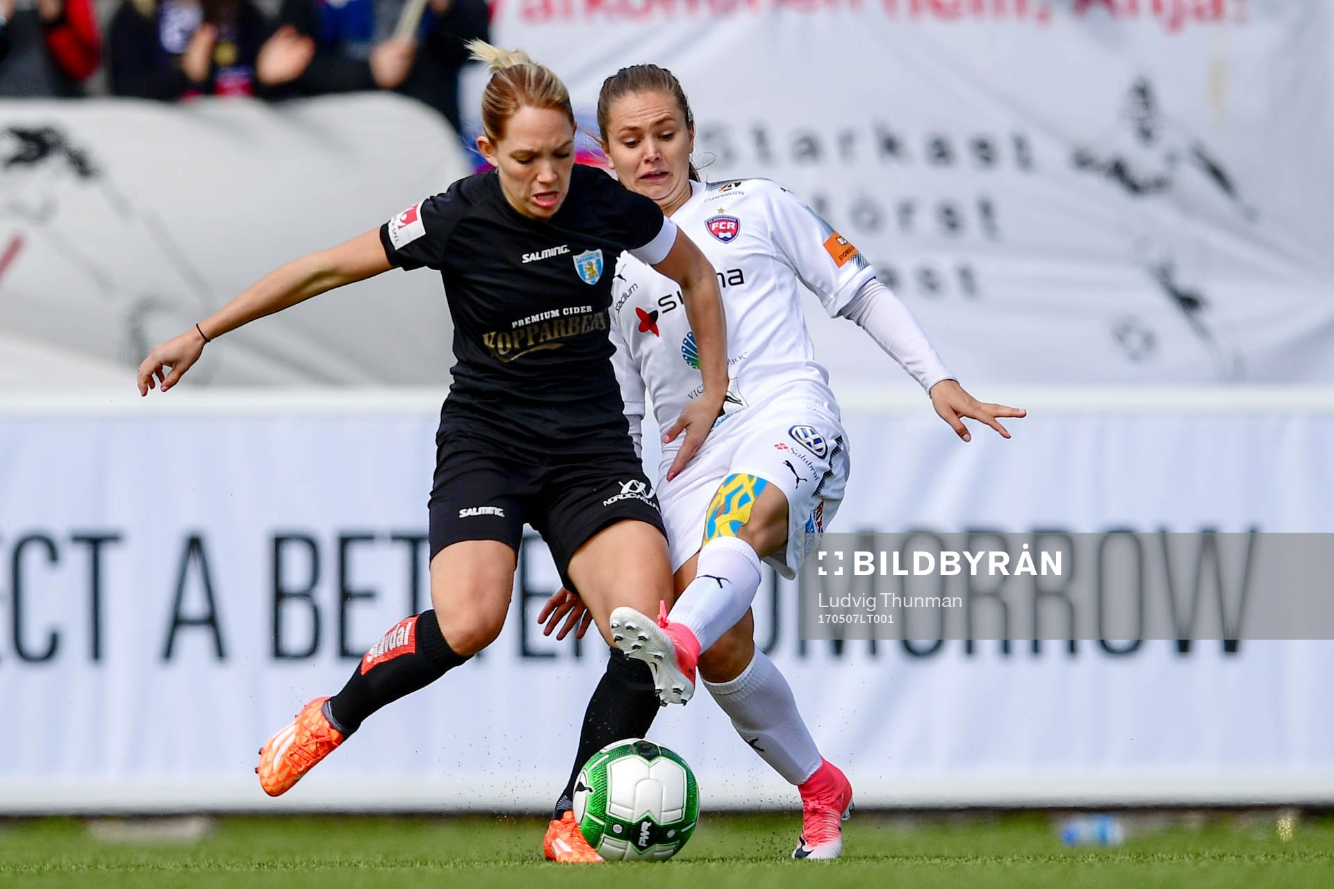 Göteborgs Elin Rubensson och Rosengårds Lieke Martens