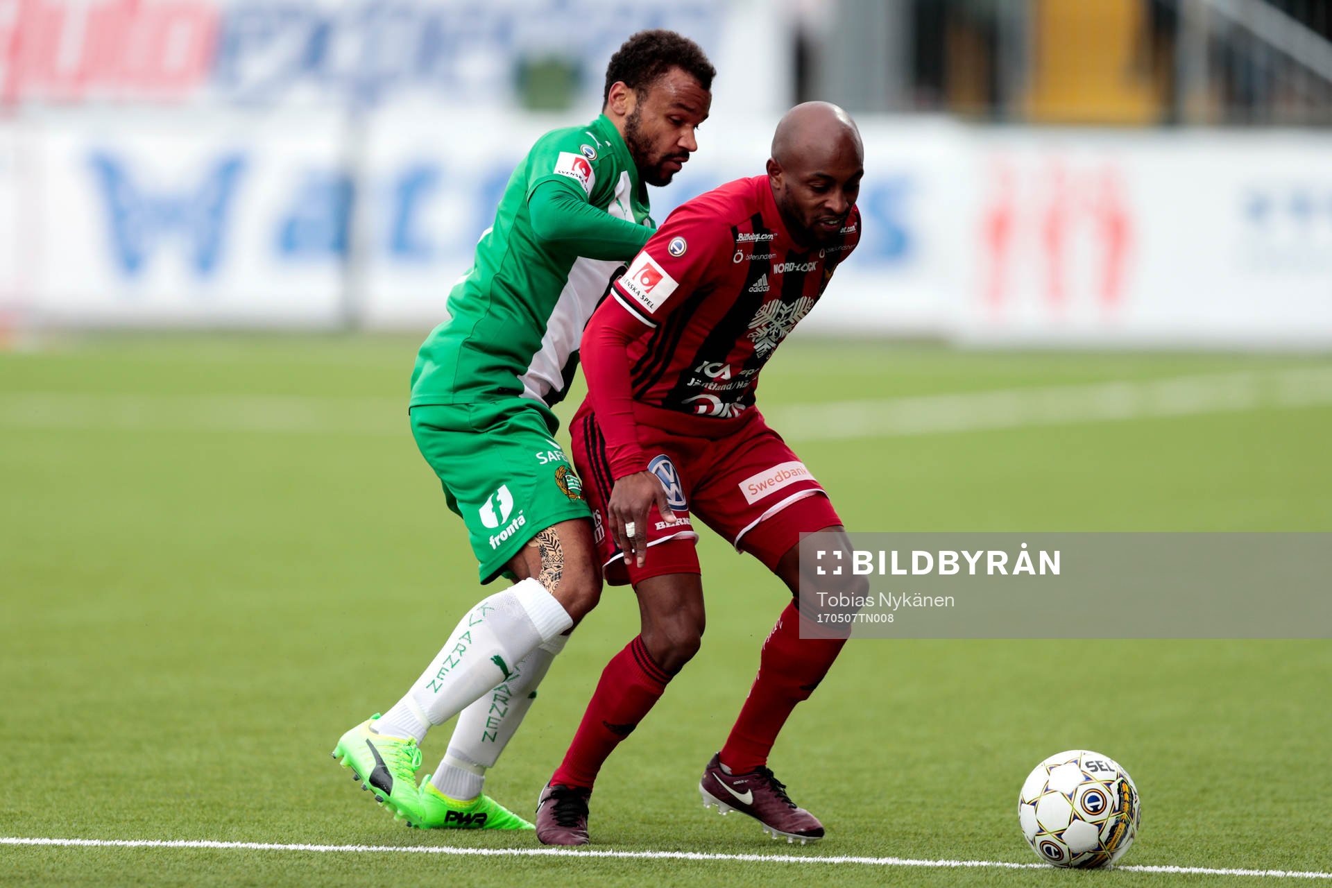 Östersunds Fouad Bachirou och Hammarbys Serge-Junior