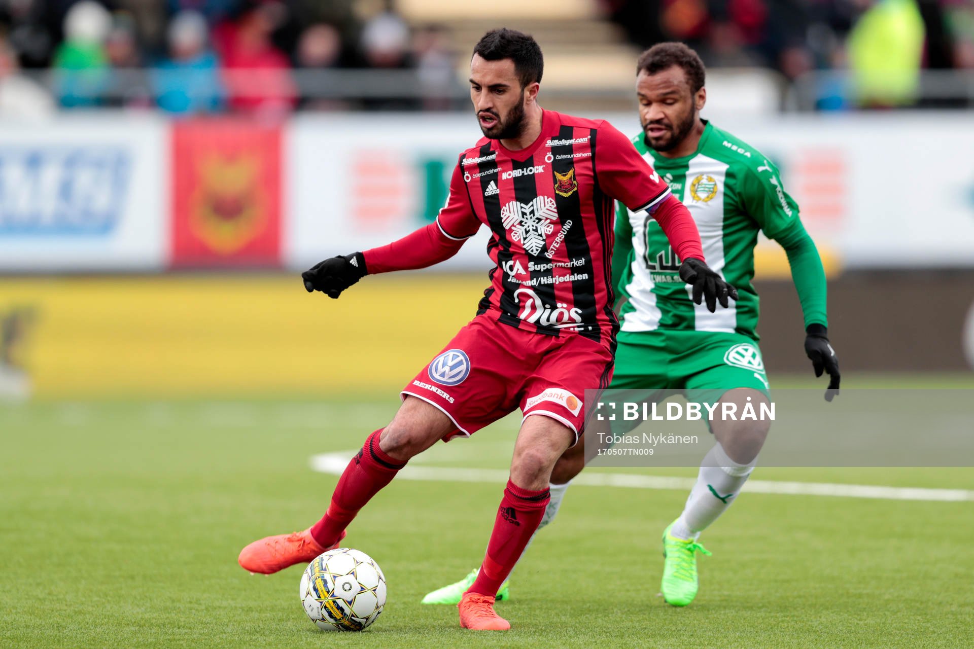 Östersunds Brwa Nouri och Hammarbys Serge-Junior