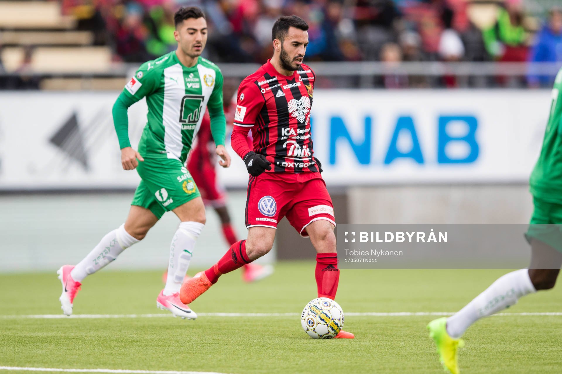 Östersunds Brwa Nouri  mot Hammarbys Jiloan Hamad