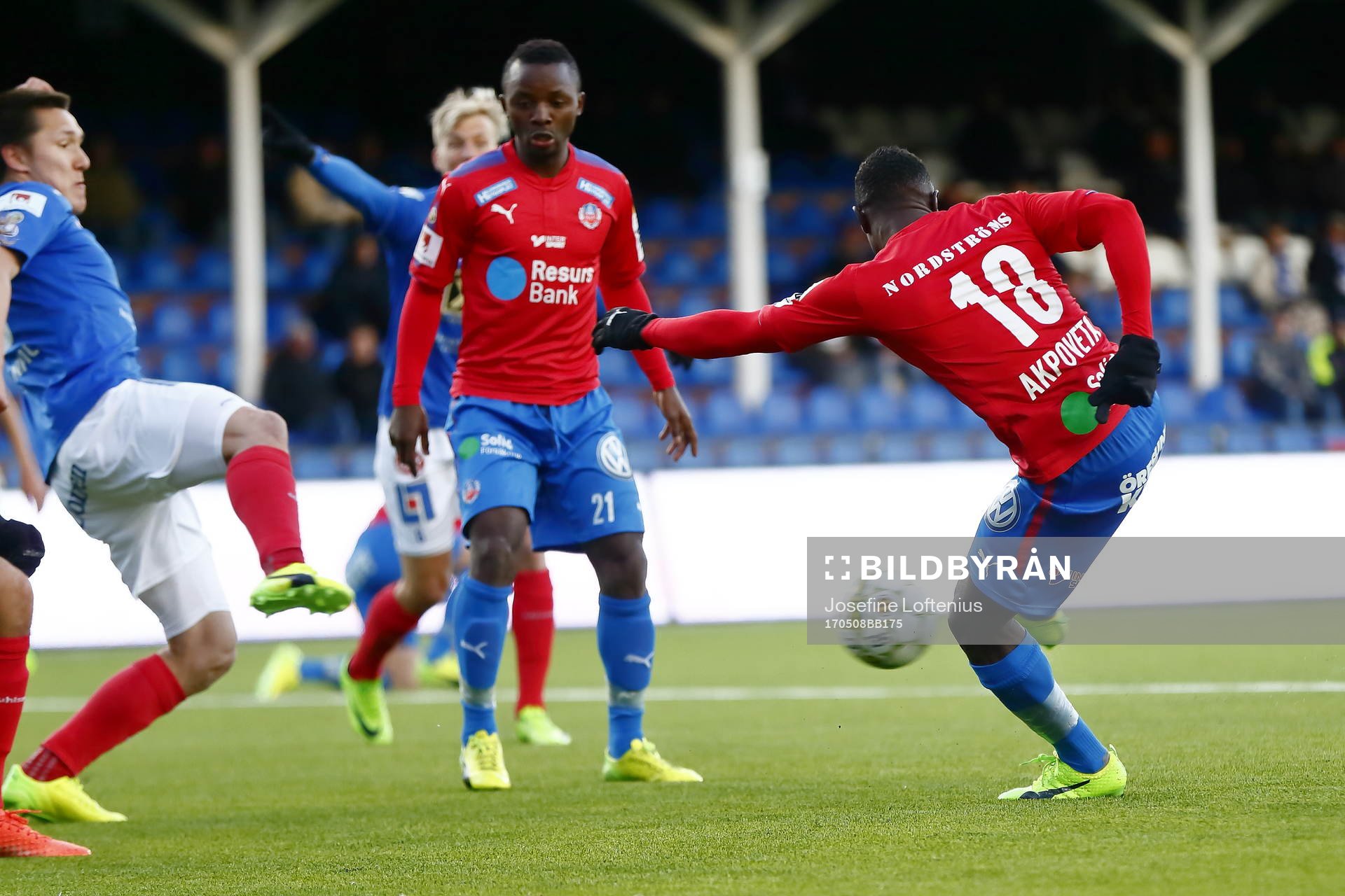 Helsingborgs Oke Akpoveta gör mål 0-2 framför