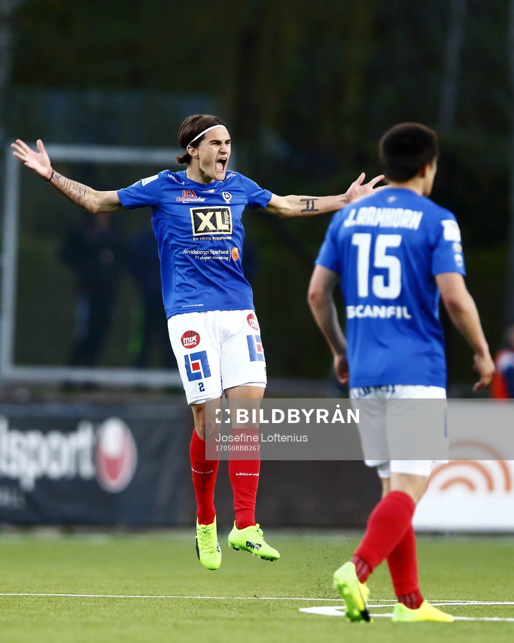 Åtvidabergs Jon Birkfeldt jublar
