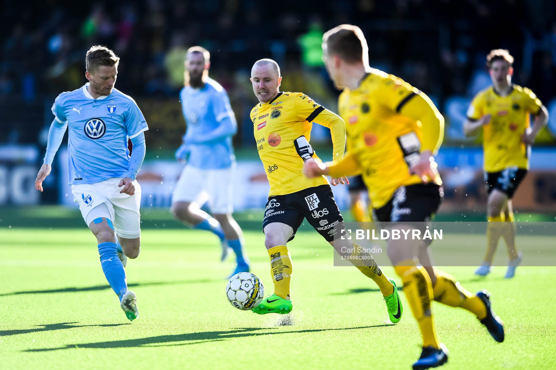 Malmö FFs Anders Christiansen och Elfsborgs Simon Lundevall