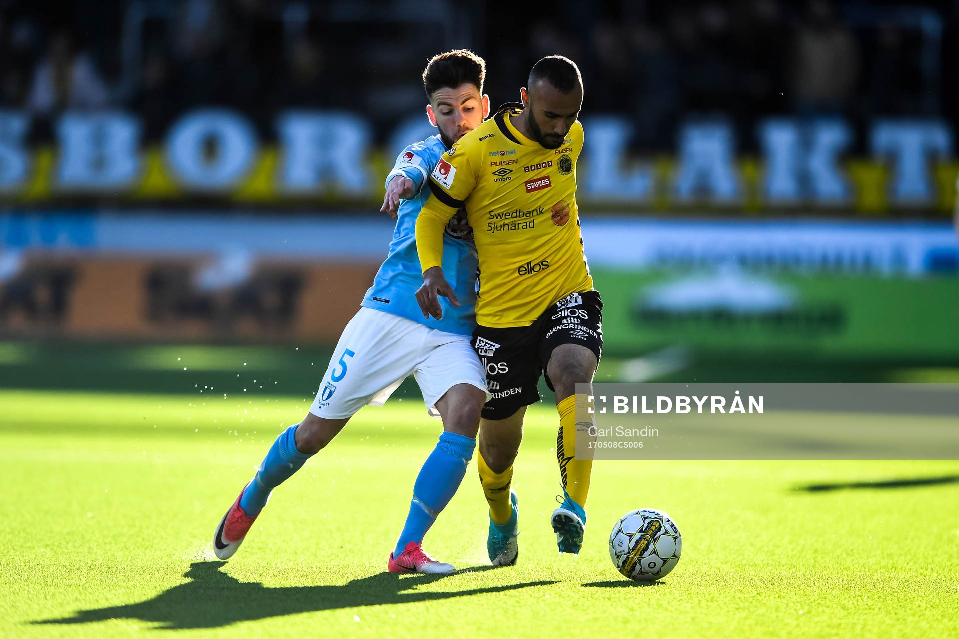 Malmö FFs Erdal Rakip och Elfsborgs Issam Jebali