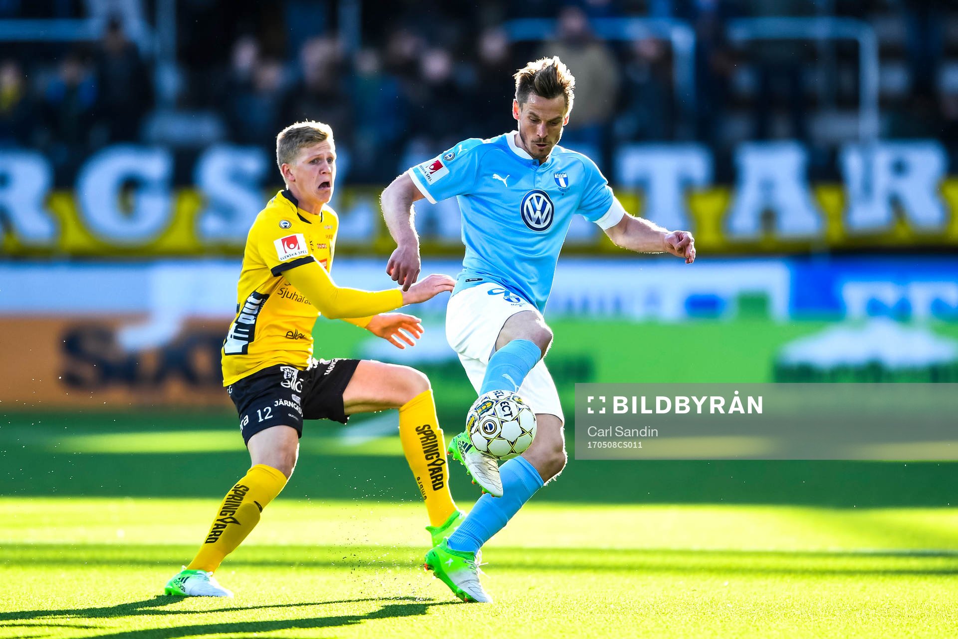 Elfsborgs Joakim Nilsson och Malmö FFs Markus Rosenberg