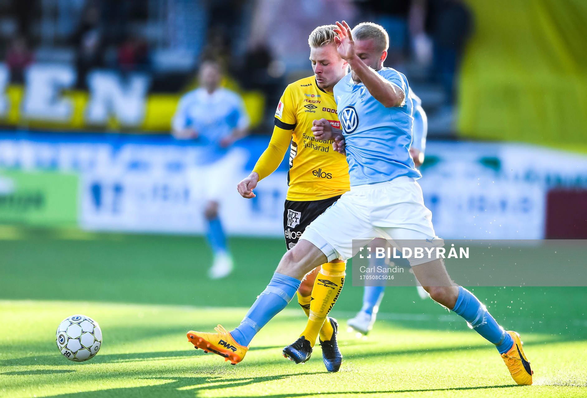 Elfsborgs Per Frick och Malmö FFs Franz Brorsson