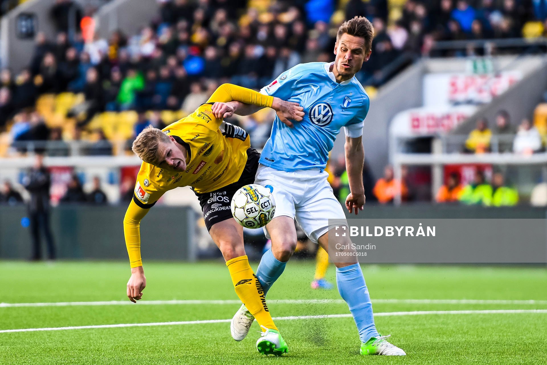 Elfsborgs Joakim Nilsson och Malmö FFs Markus Rosenberg