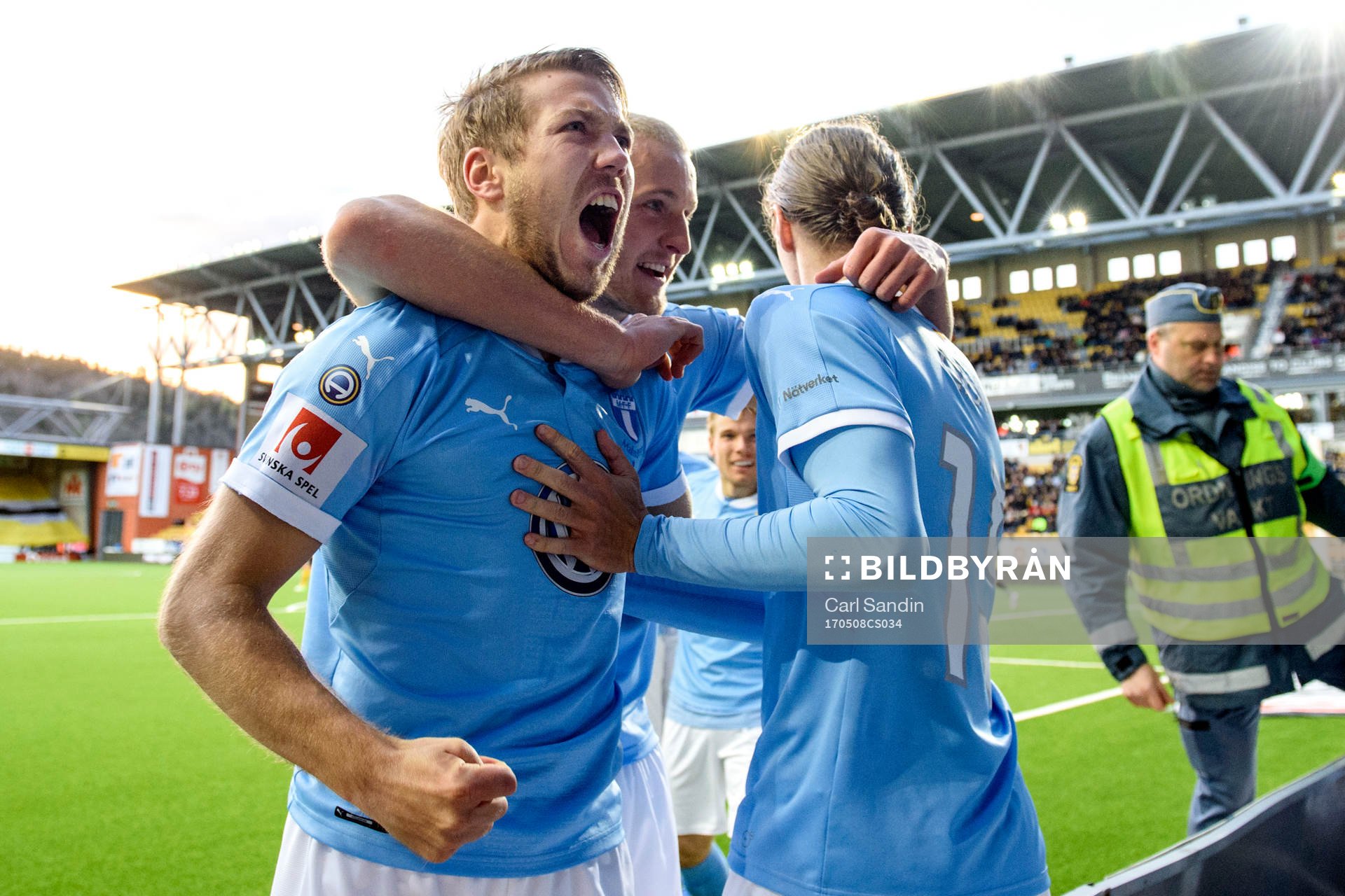 Malmö FFs Anton Tinnerholm jublar