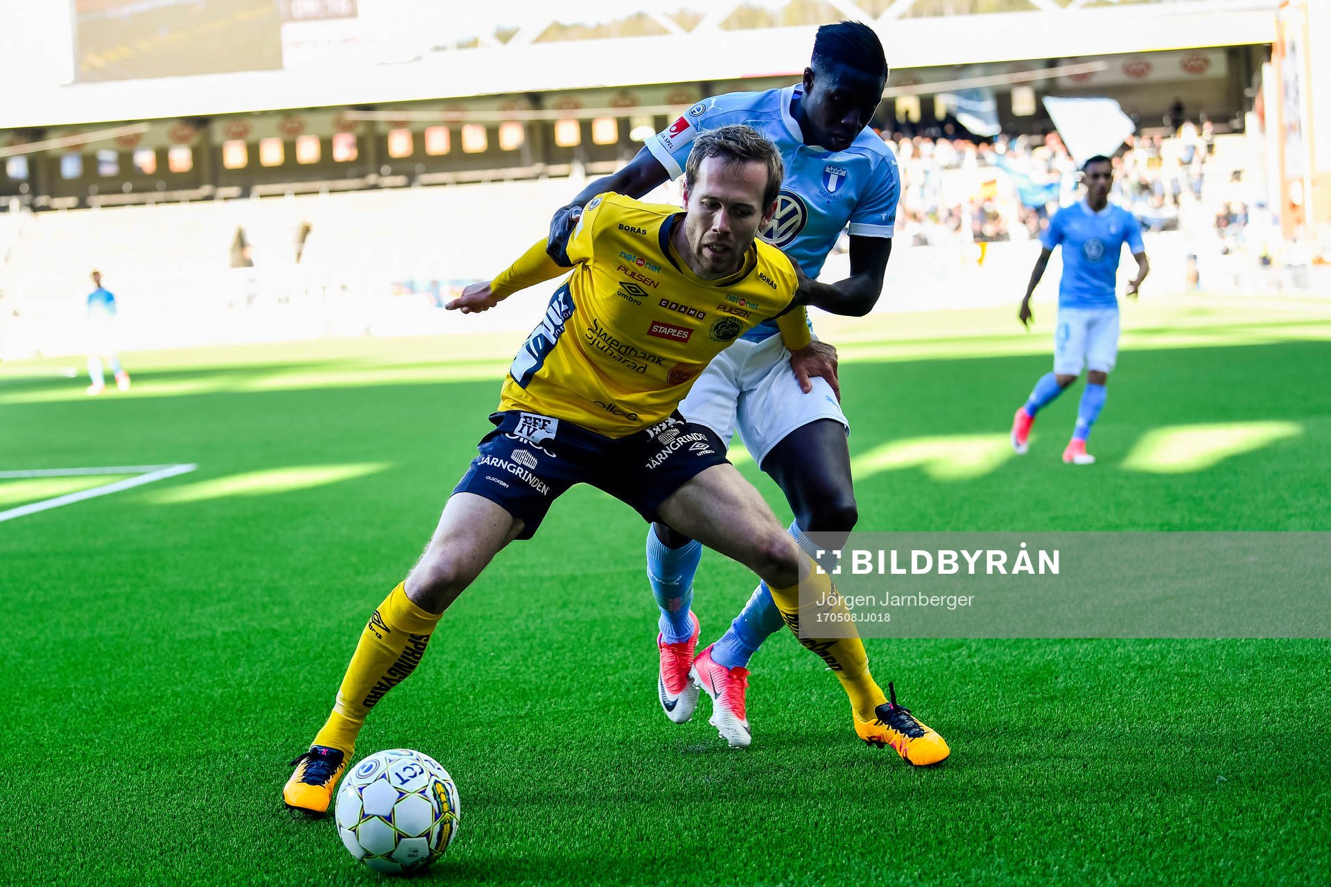 Elfsborgs Anders Randrup och Malmö FFs Pa Konate