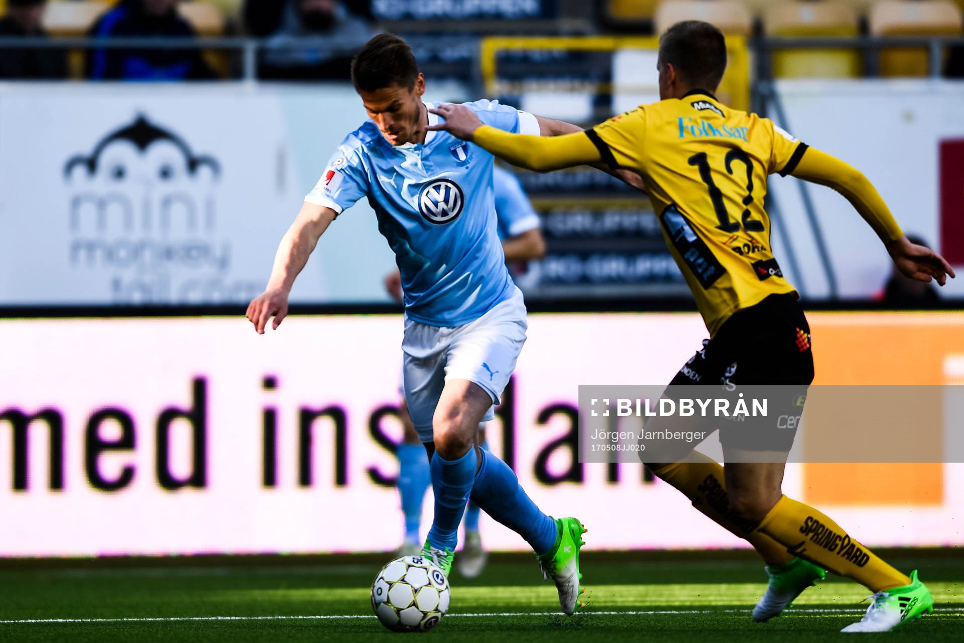 Malmö FFs Markus Rosenberg och Elfsborgs Joakim Nilsson