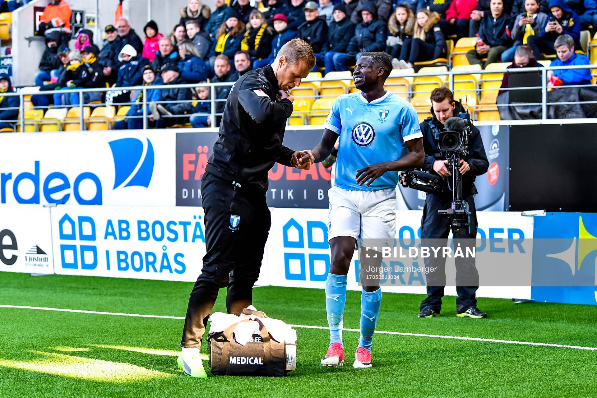 Malmö FFs Pa Konate får vård