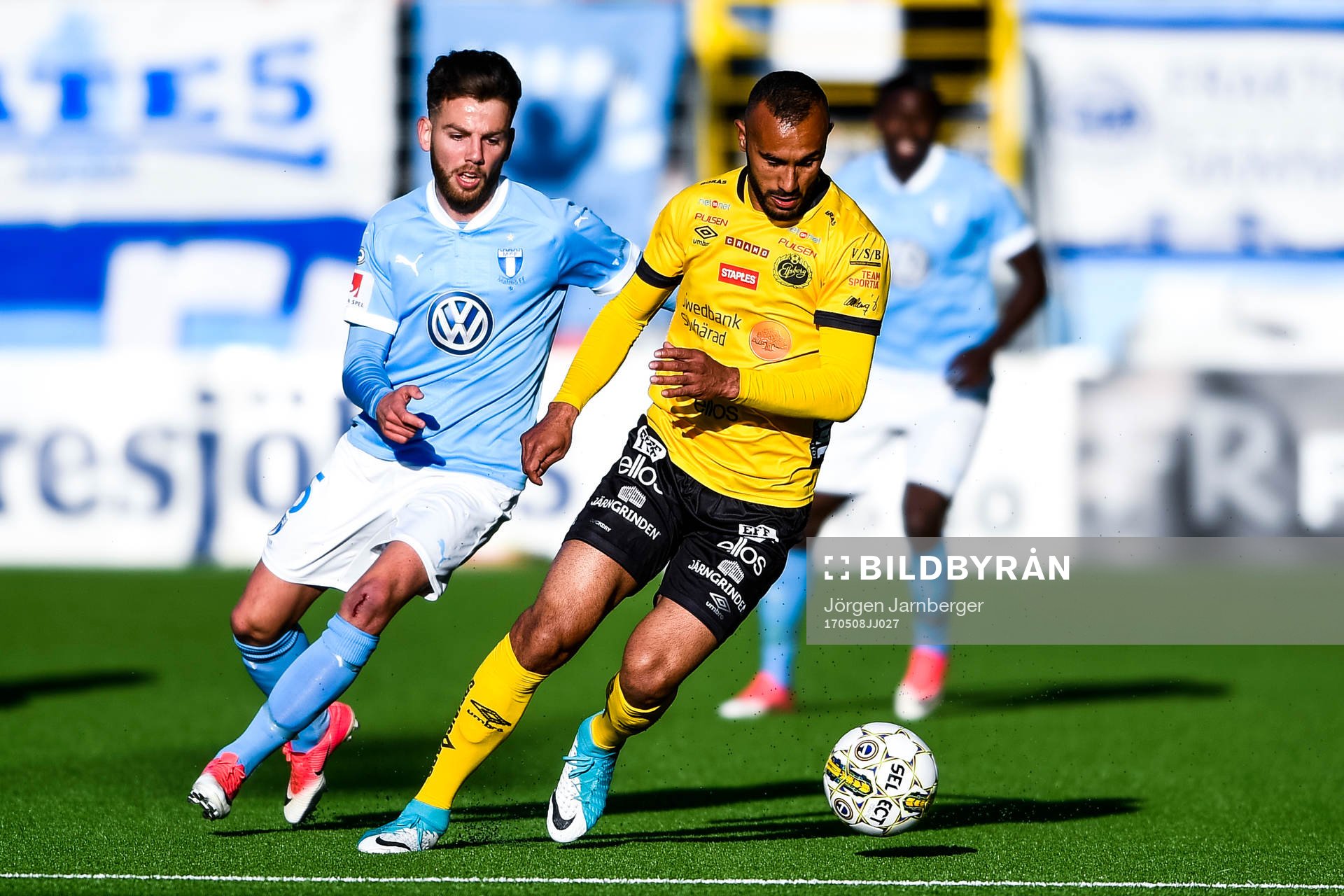 Elfsborgs Issam Jebali och Malmö FFs Erdal Rakip