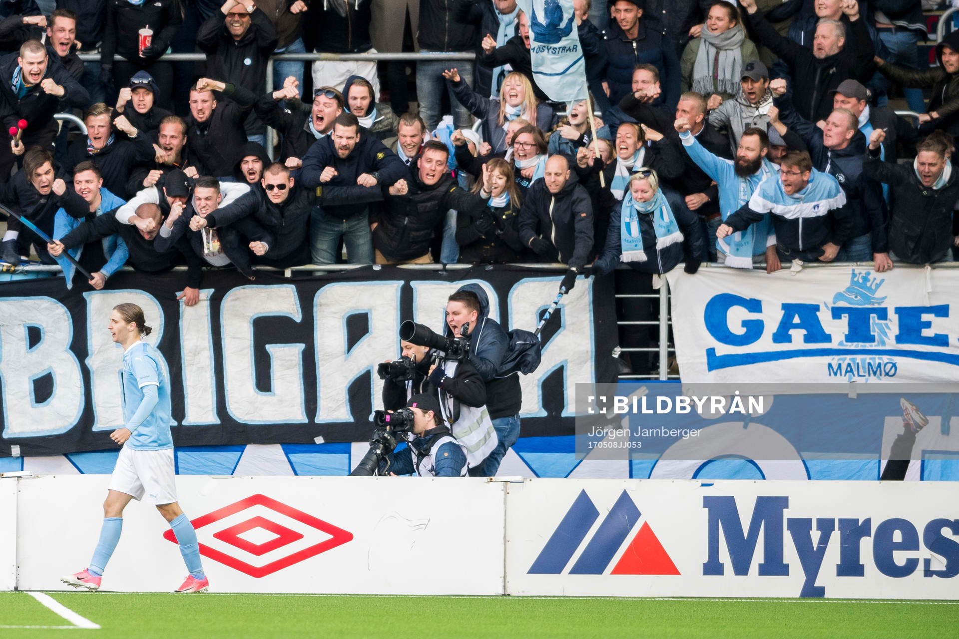 Malmö FFs Pawel Cibicki jublar