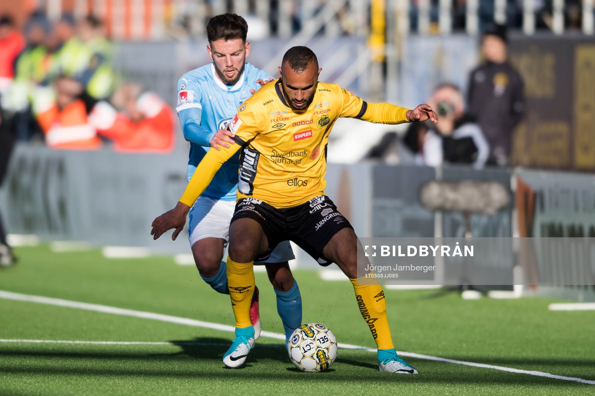 Elfsborgs Issam Jebali och Malmö FFs Erdal Rakip