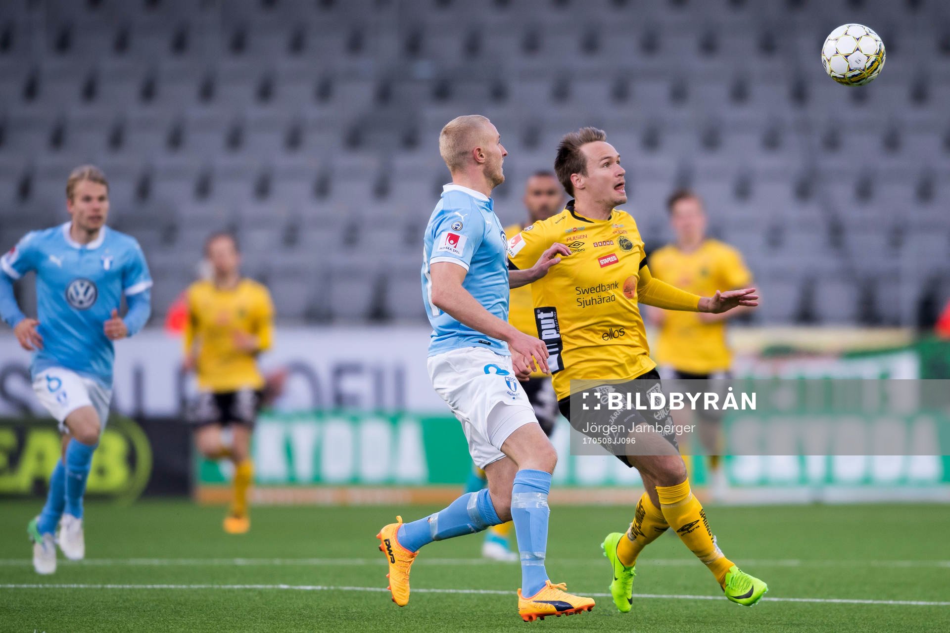 Elfsborgs Viktor Prodell och Malmö FFs Franz Brorsson