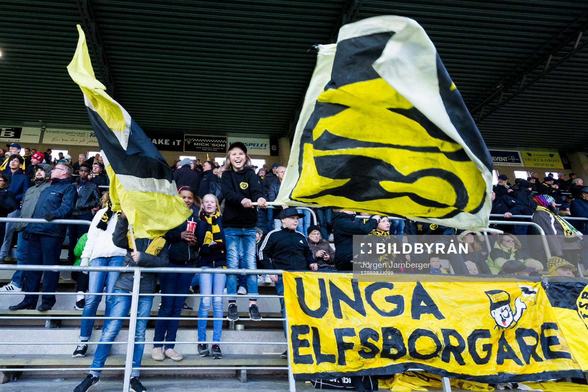 Unga Elfsborgs supportrar