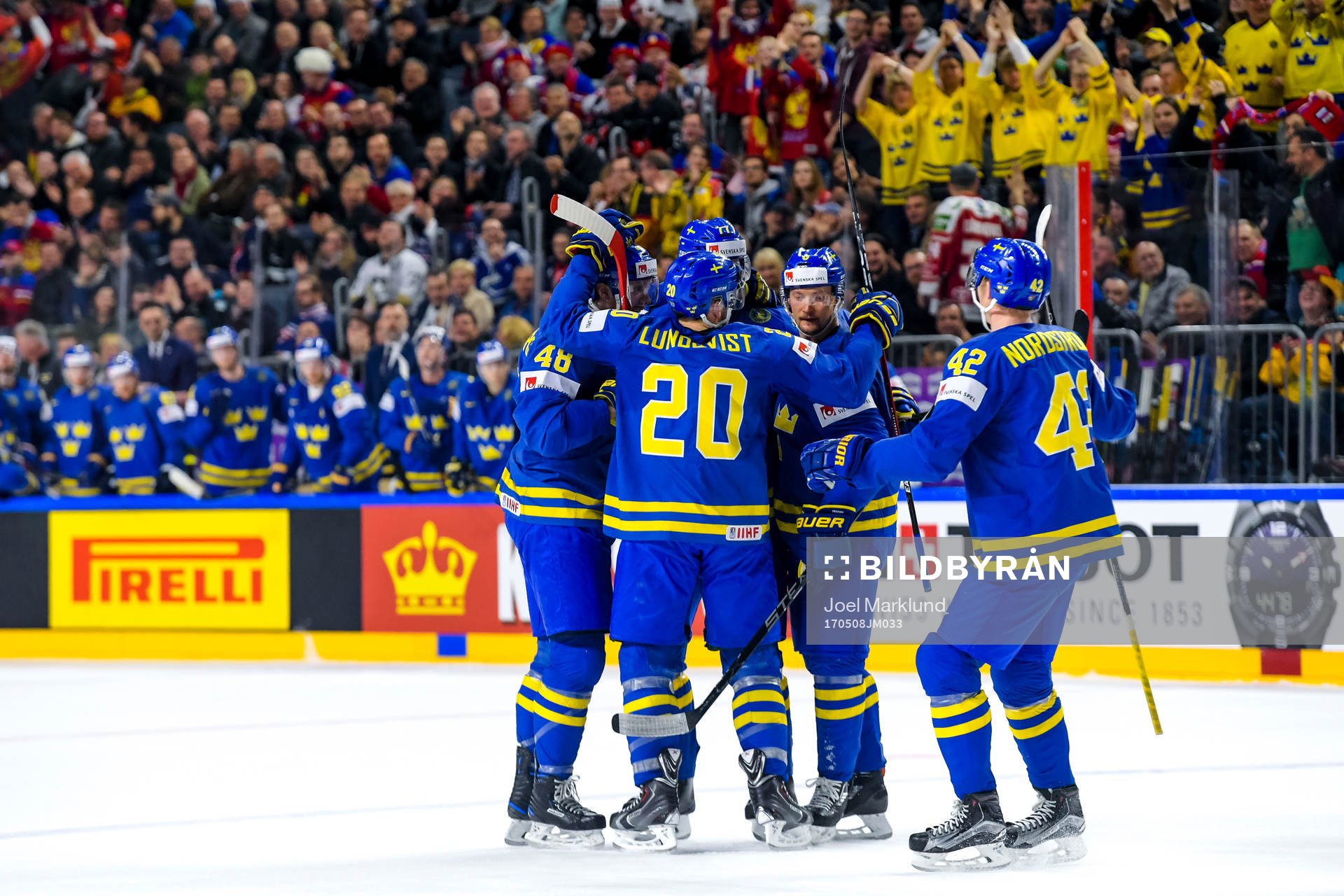 Sveriges Victor Hedman , Anton Strålman och Carl Klingberg