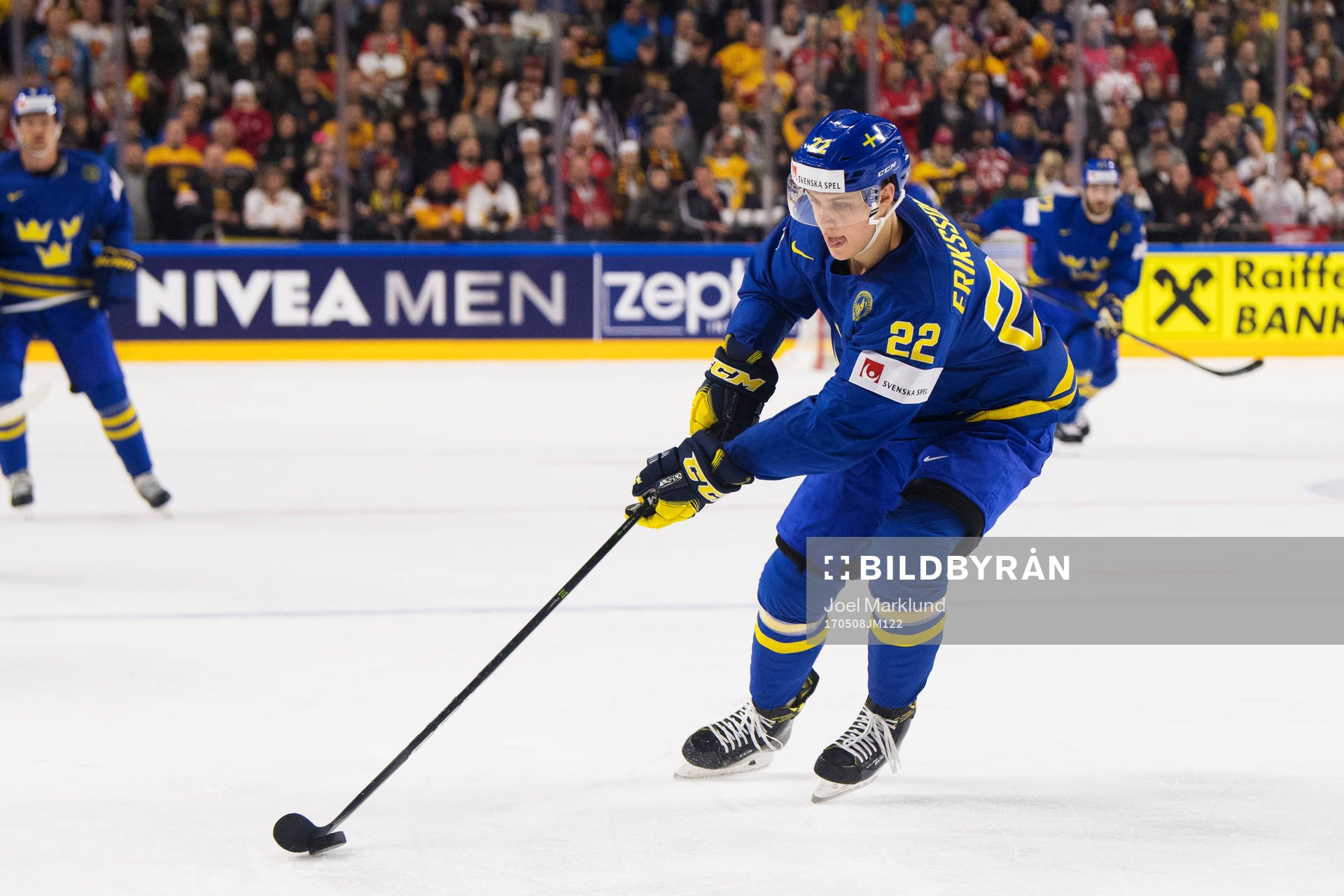 Sveriges Joel Eriksson Ek