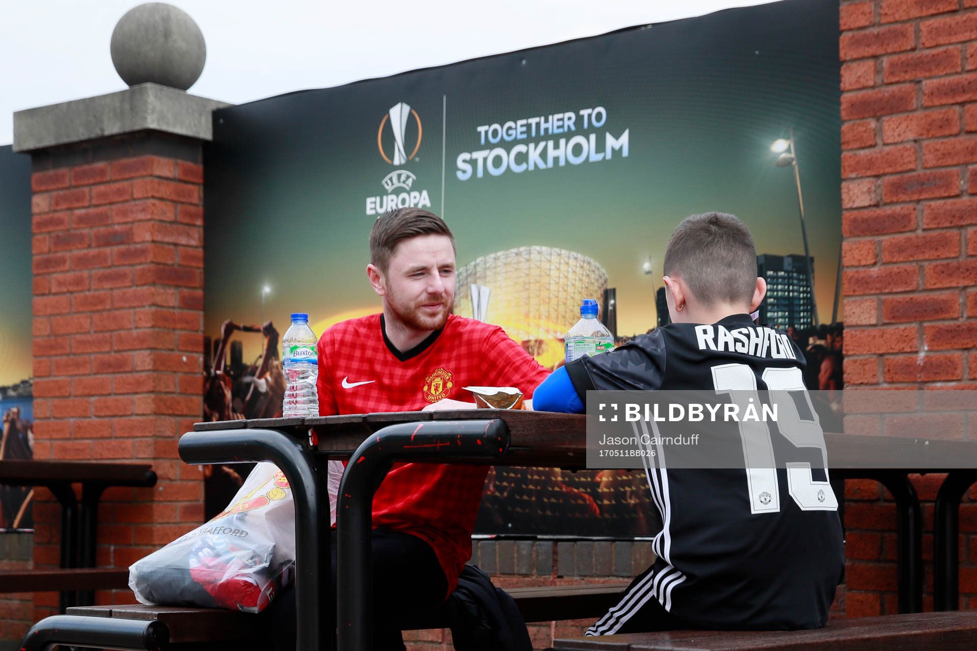 Fotboll, Europa League, semifinal, Manchester United -