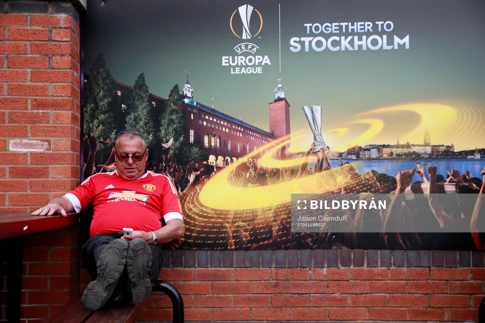 Fotboll, Europa League, semifinal, Manchester United -