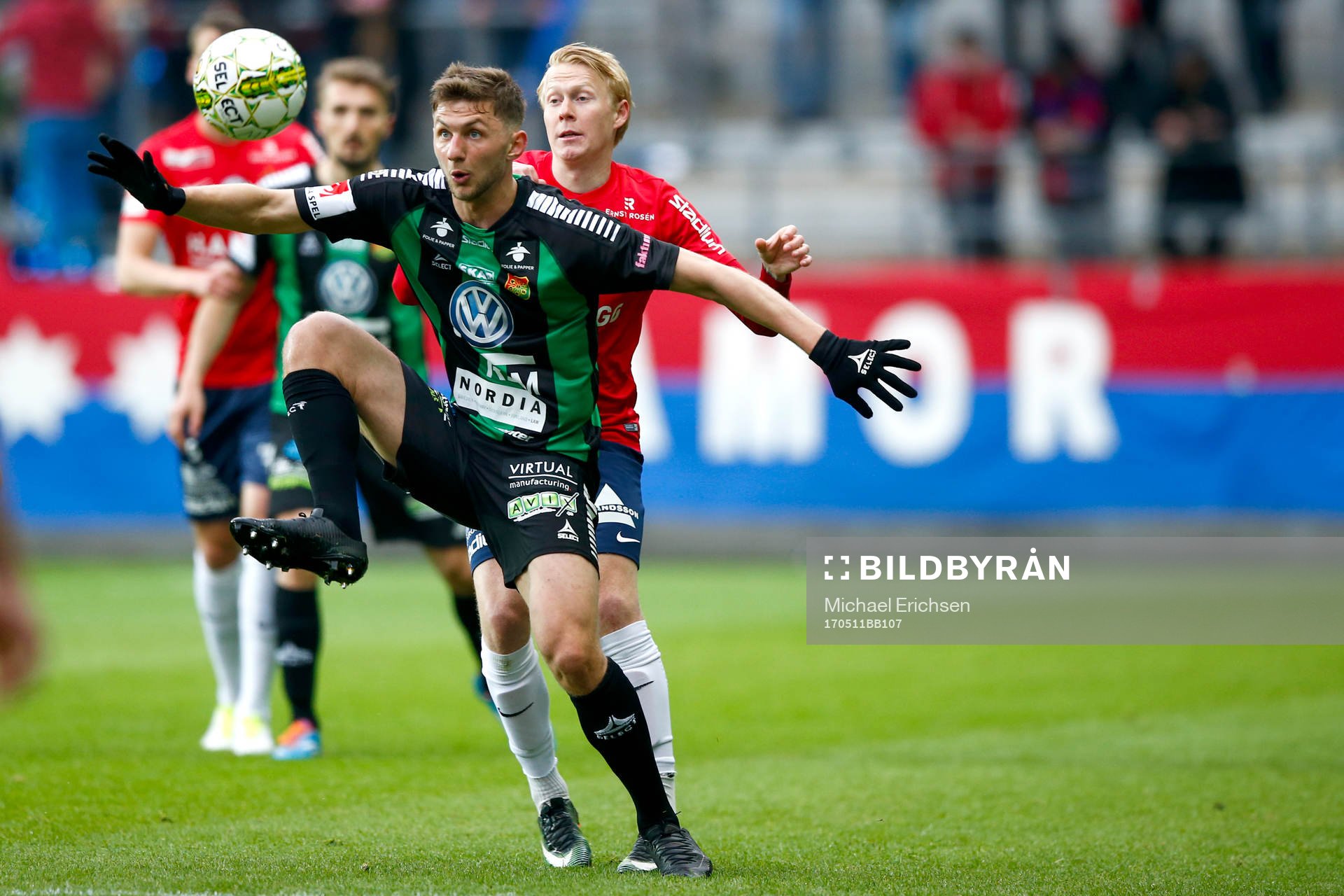 GAIS Alibek Aliev och Örgrytes Jacob Ericsson