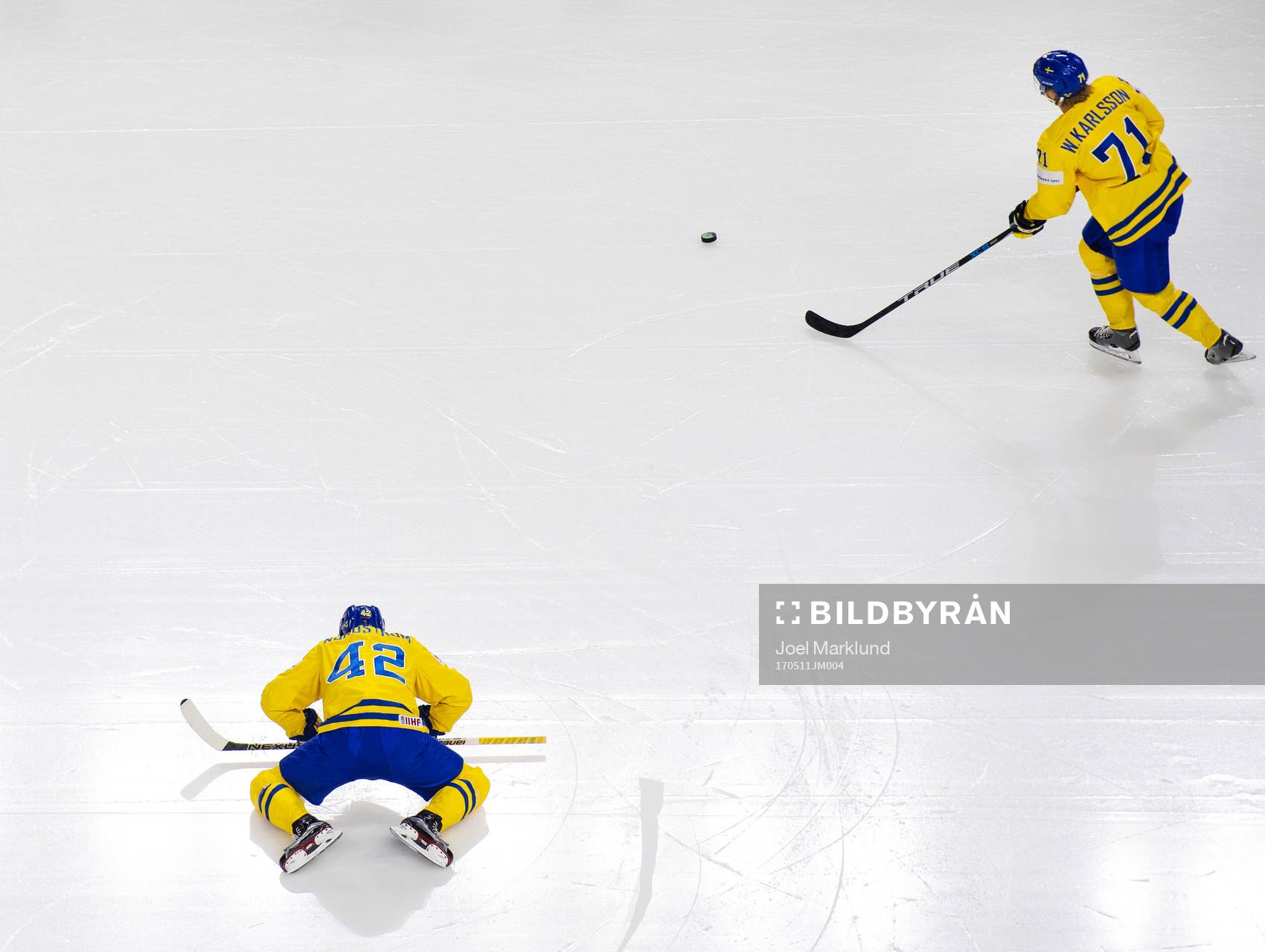 Sveriges Joakim Nordström och William Karlsson värmer upp