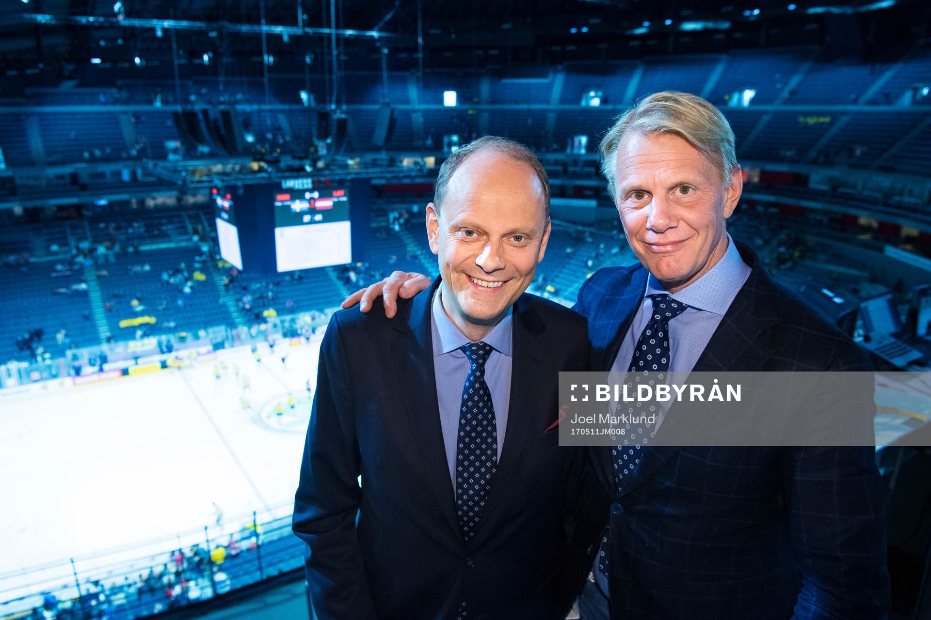 Kommentator och expert Lasse Granqvist och Niklas Wikegård