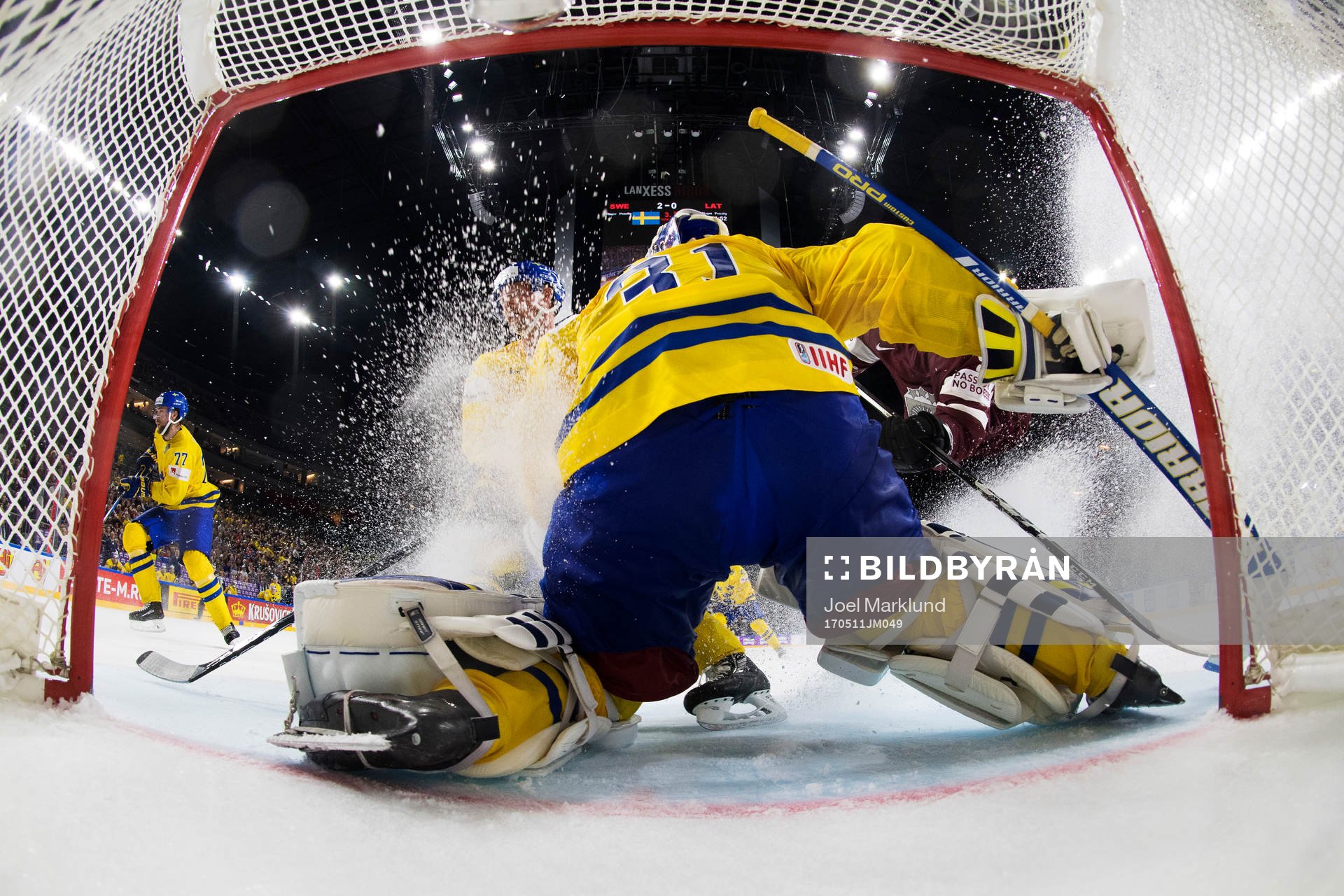 Sveriges målvakt Eddie Läck